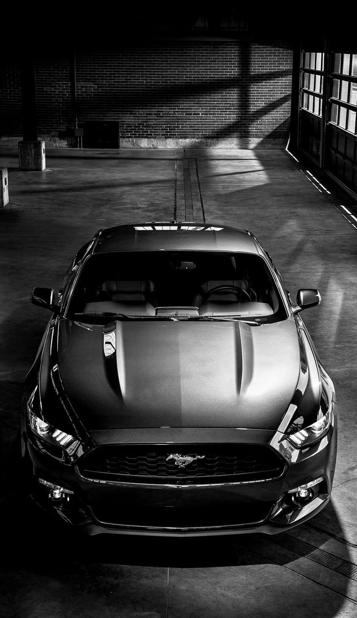 Mustang gt black mobile Wallpaper Download