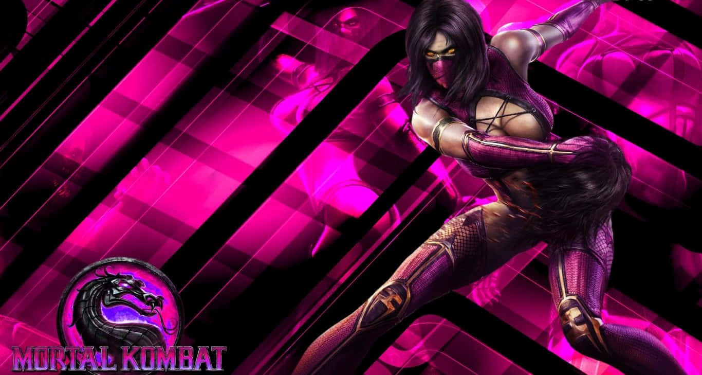 Download Ferocious Mileena in Mortal Kombat Action Wallpaper