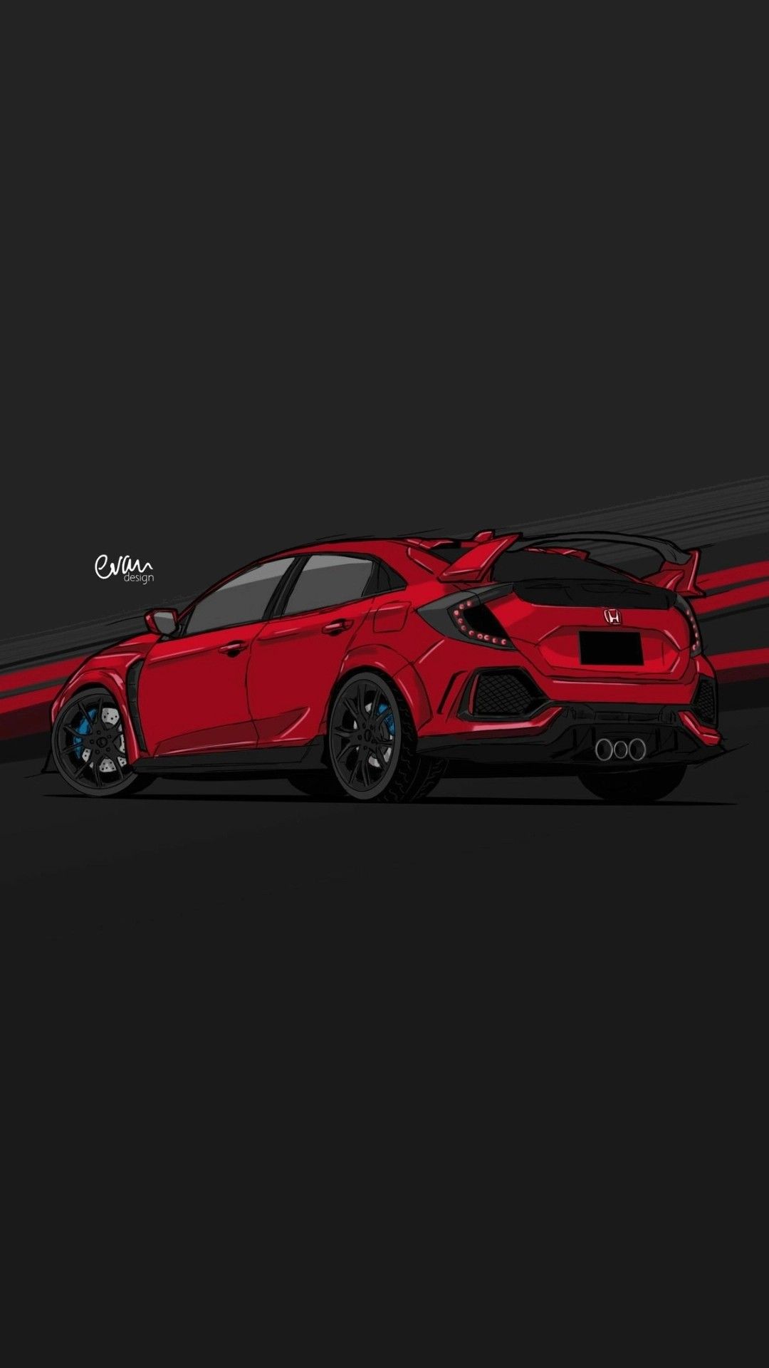 Авто арт. Honda civic car, Civic car, Honda civic type r