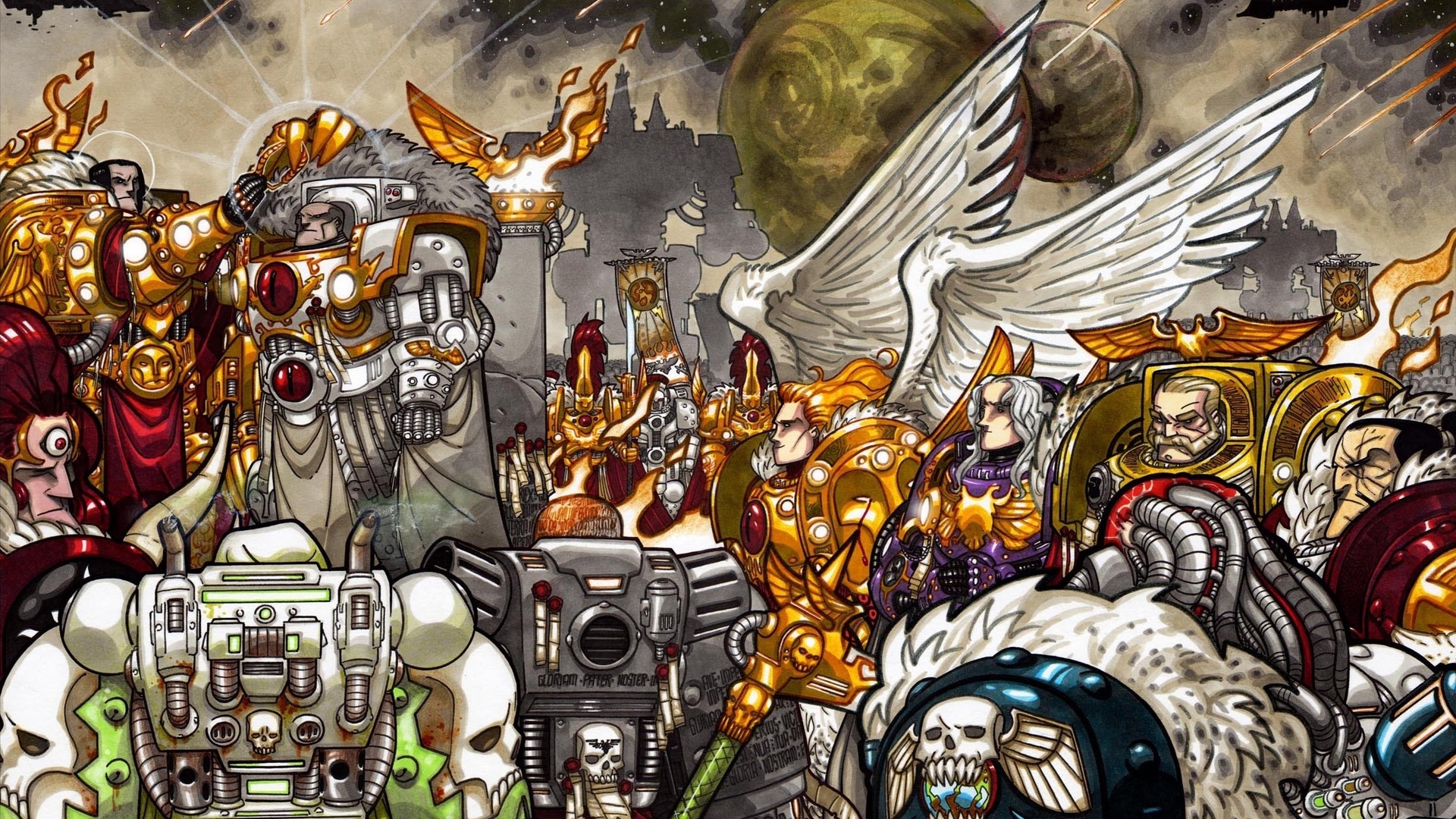 warhammer 40k HD wallpaper, background