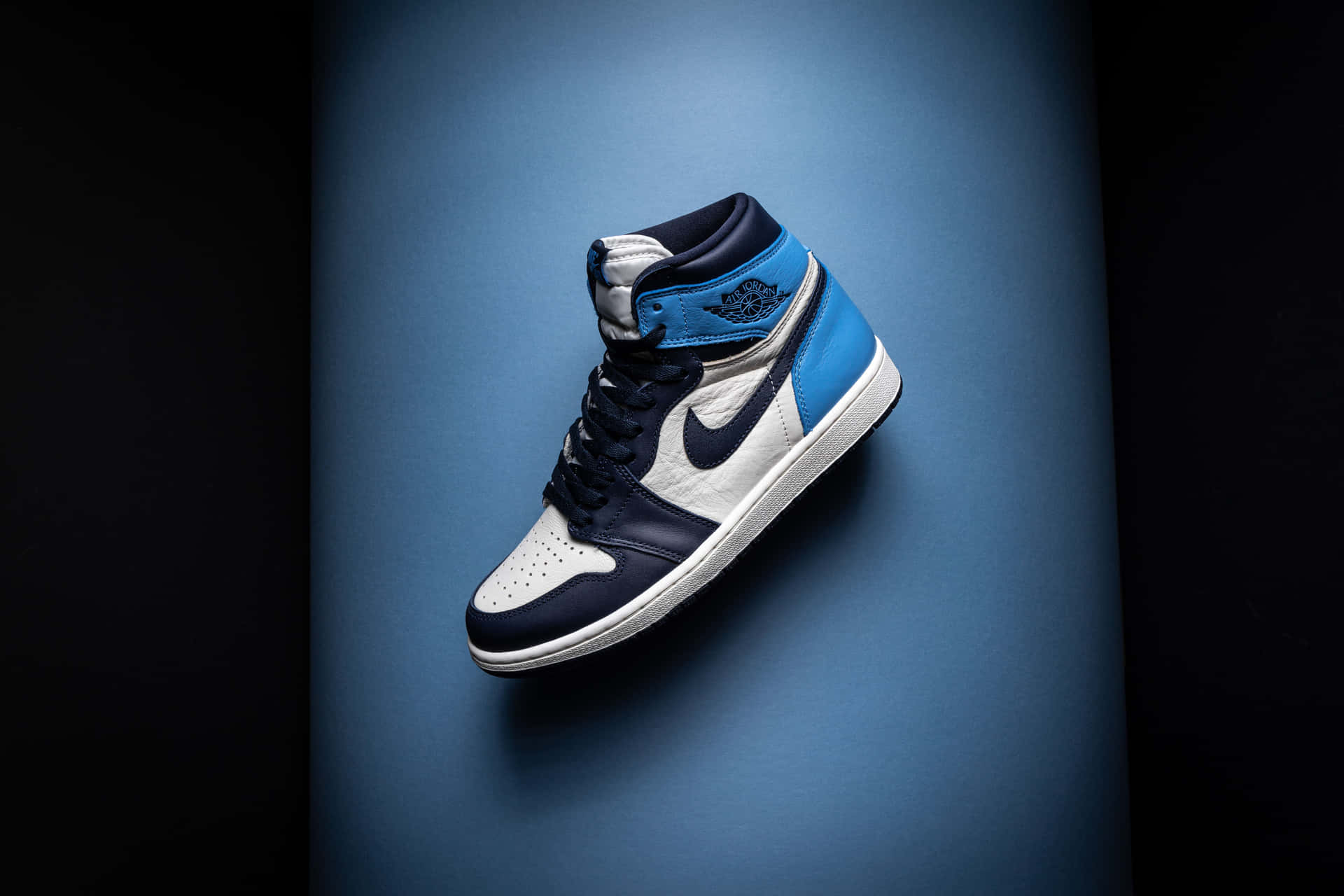 Download Blue Jordan High OG Royal Toe Wallpaper