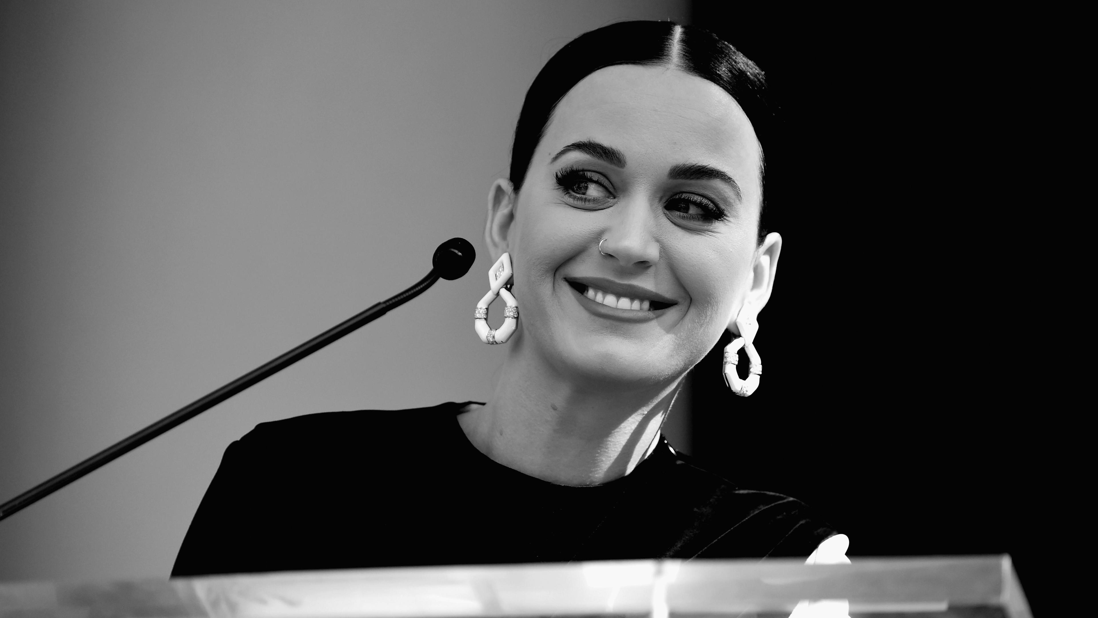 Wallpaper 4k Katy Perry Monochrome Wallpaper
