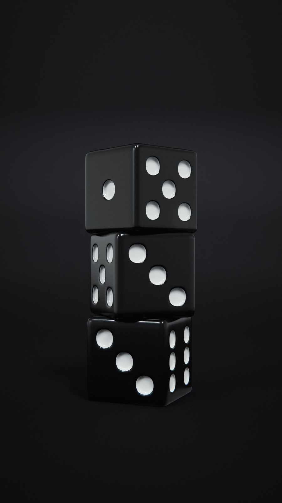 Black Dices 4K iPhone Wallpaper