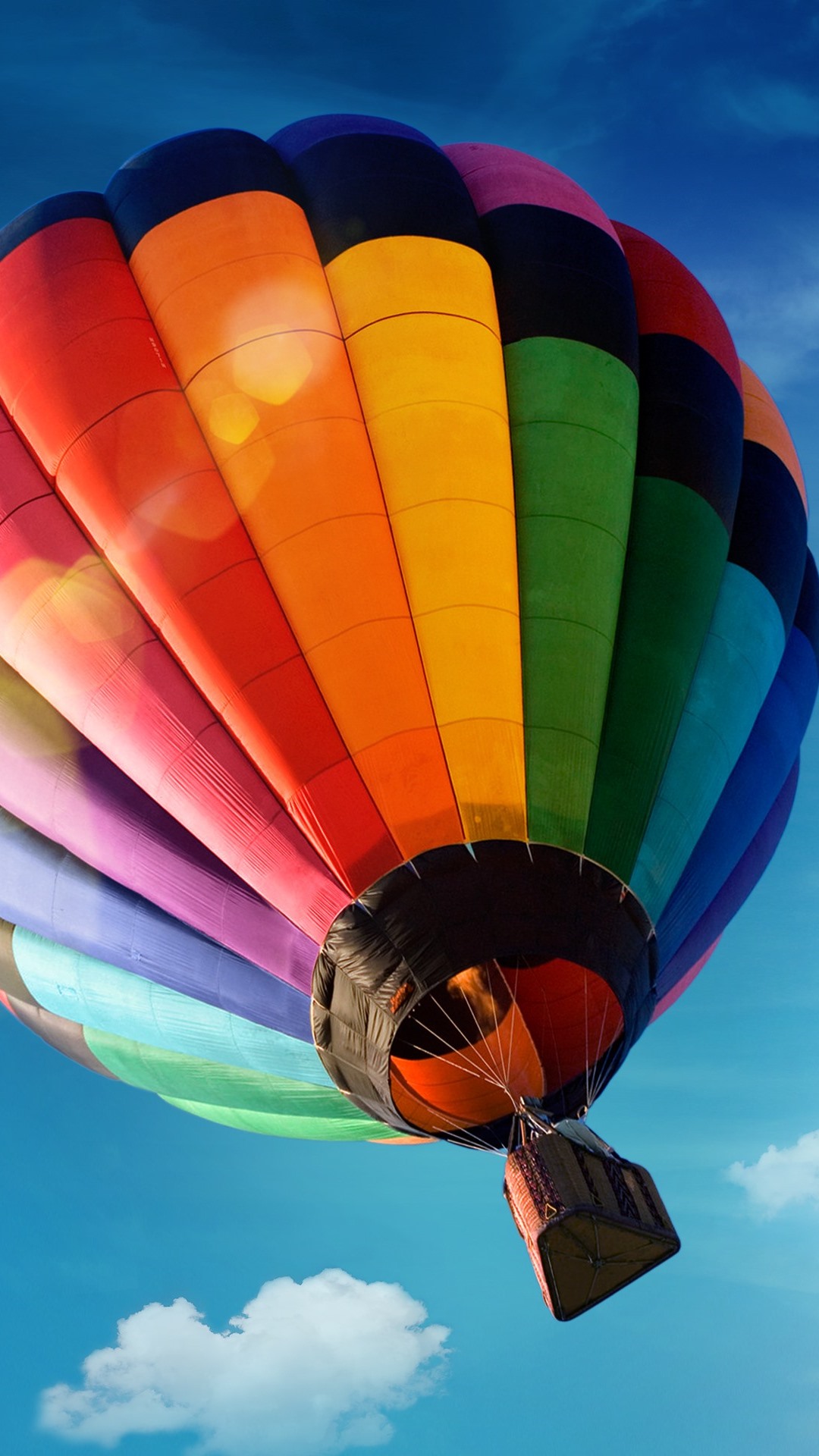 Hot Air Balloon, Colorful, Blue Sky 1080x1920 IPhone 8 7 6 6S Plus Wallpaper, Background, Picture, Image