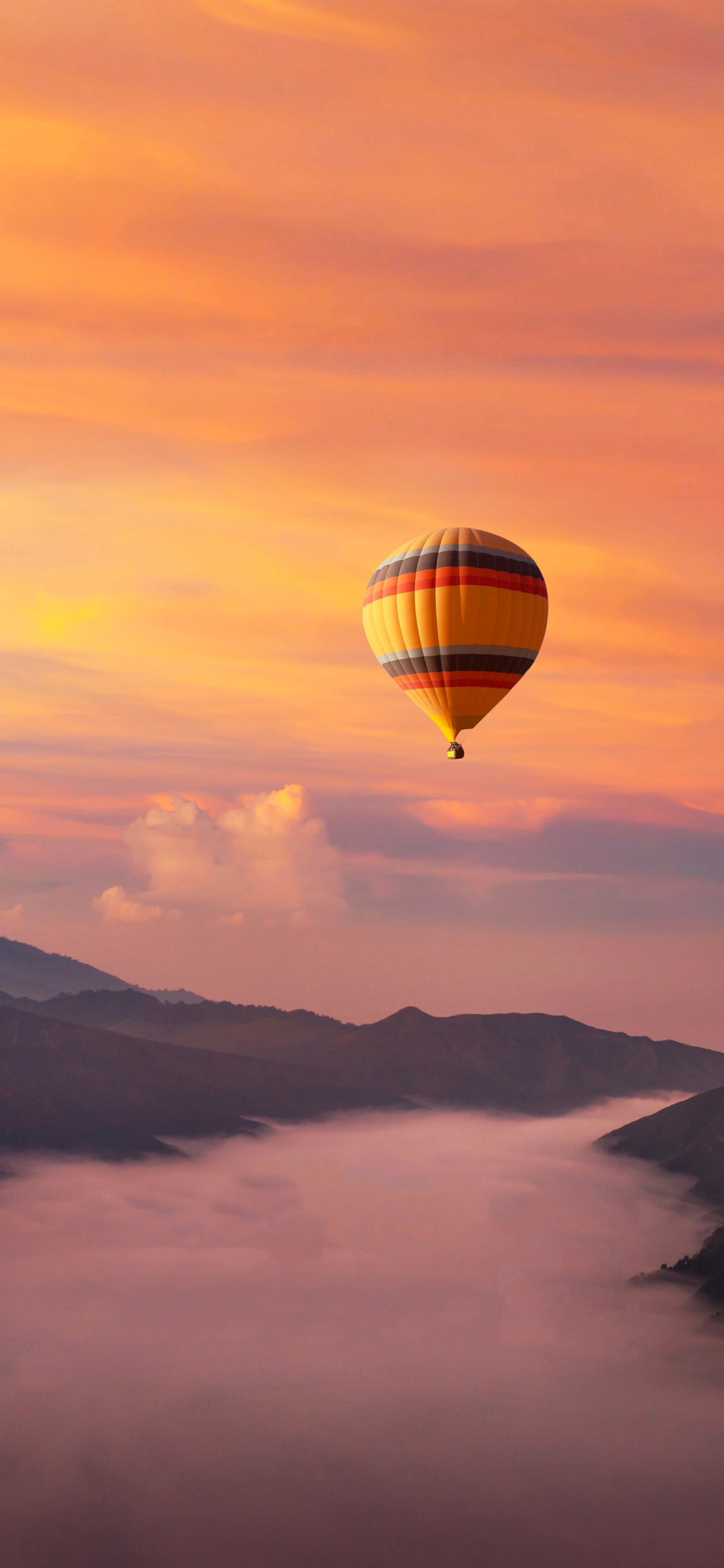 Wallpaper Hot Air Balloon, Sunset, Balloon, Nature, Hot Air Ballooning, Background Free Image