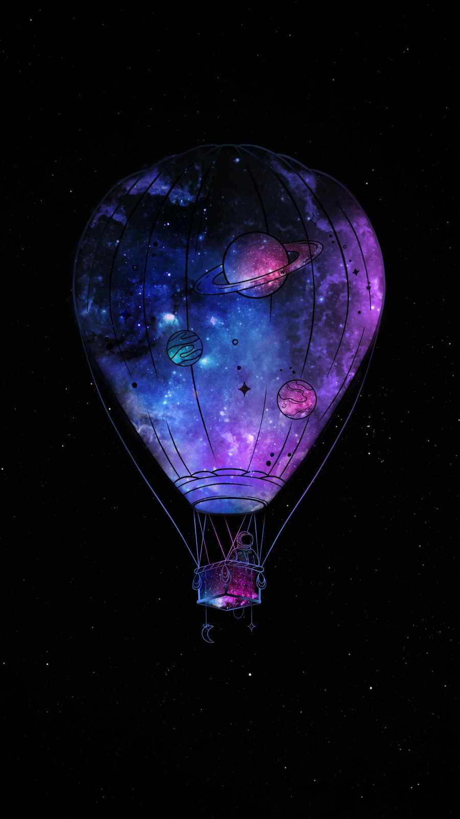 Space Balloon Astronaut IPhone Wallpaper IPhone Wallpaper Wallpaper Download