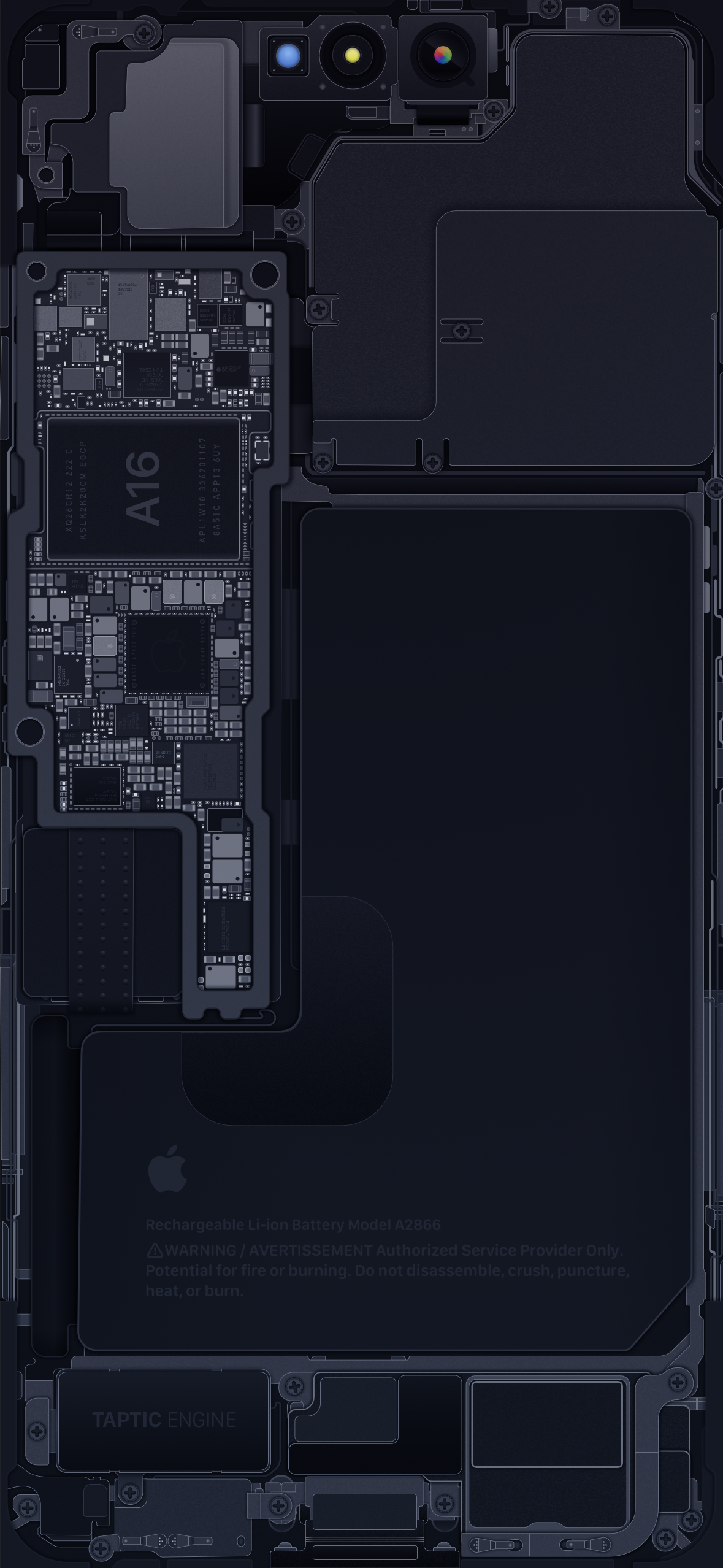 Wallpaper IPhone 14 Pro Schematic