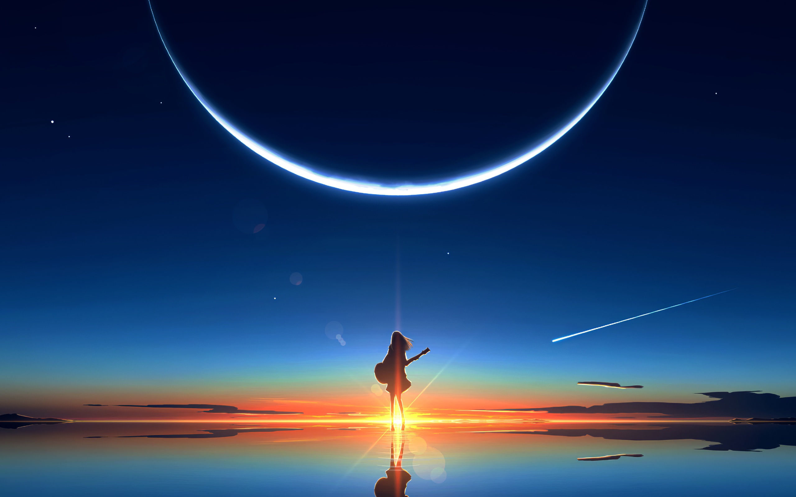 Wallpaper 4k Anime Girl Scenery Wallpaper