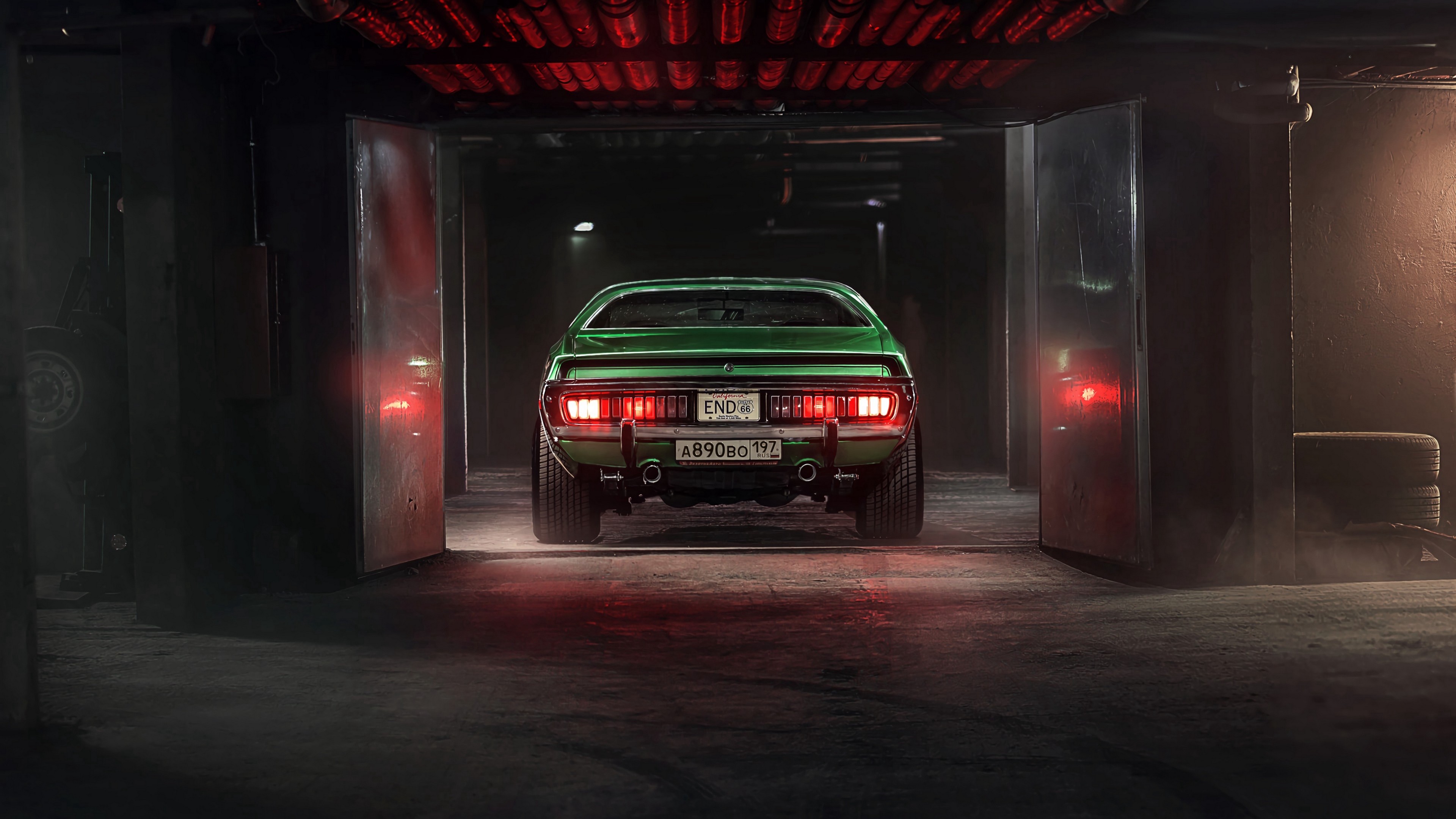 4K Car Garage Tuning Wallpaper - [3840x2160]