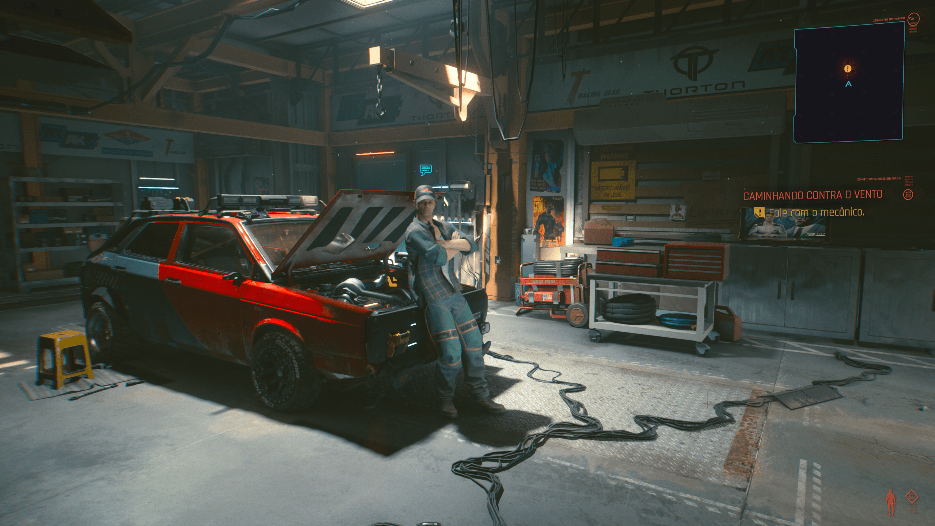 Wallpaper 4k Cyberpunk 2077 Garage 4k Wallpaper