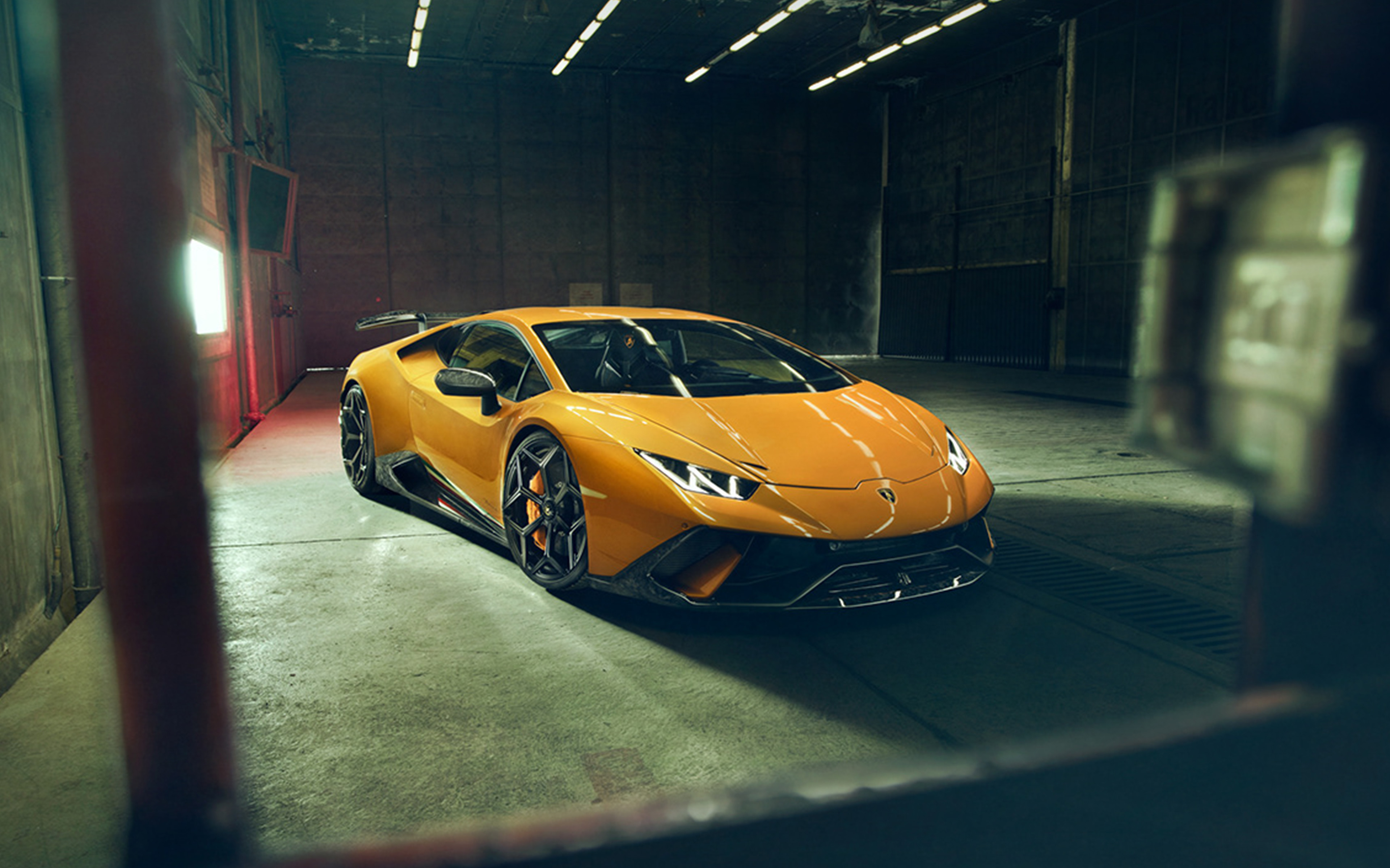 Lamborghini Yellow Car Garage Art