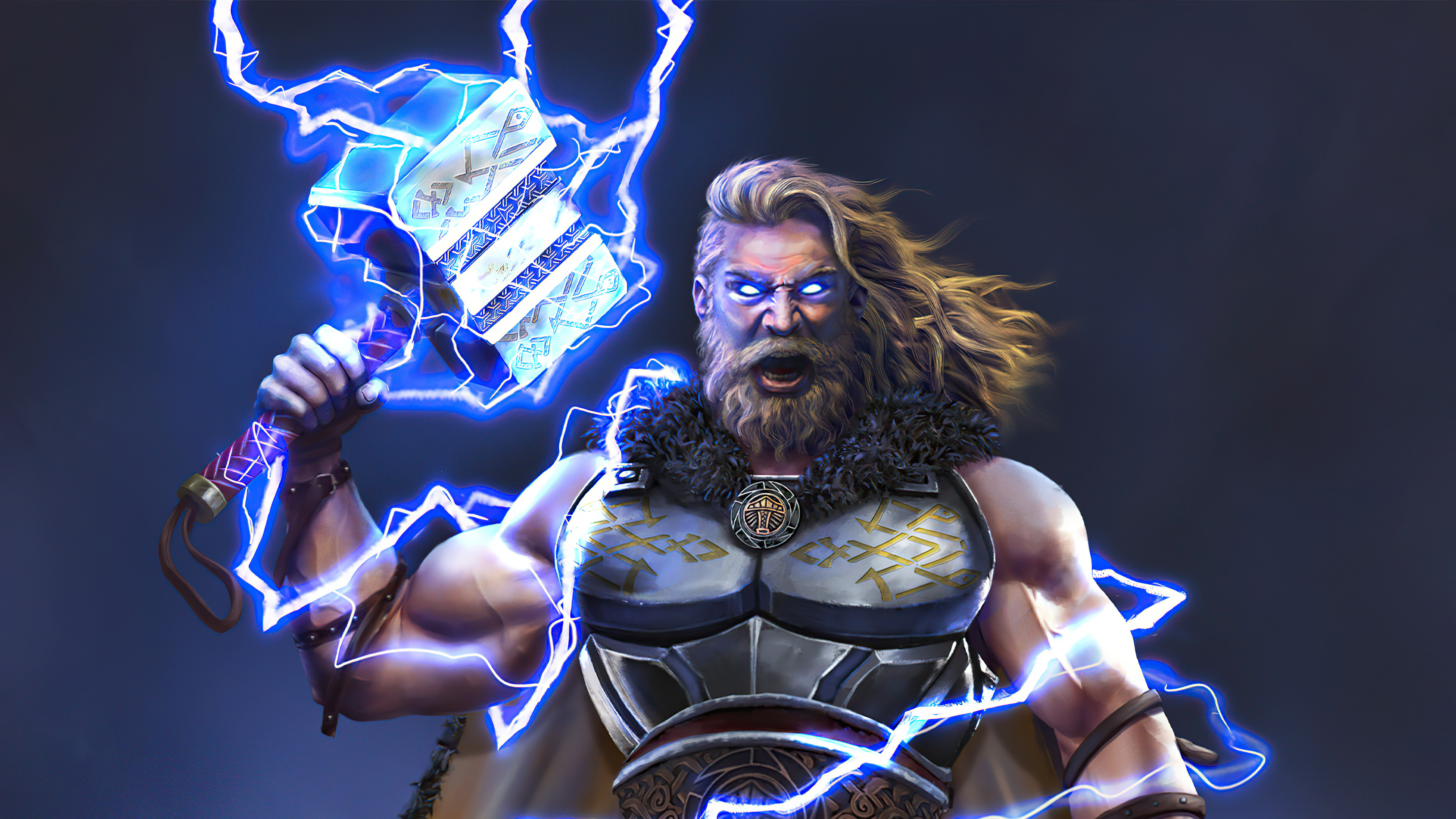 Thor 4K, Superhero, Mjölnir, Marvel Comics Gallery HD Wallpaper