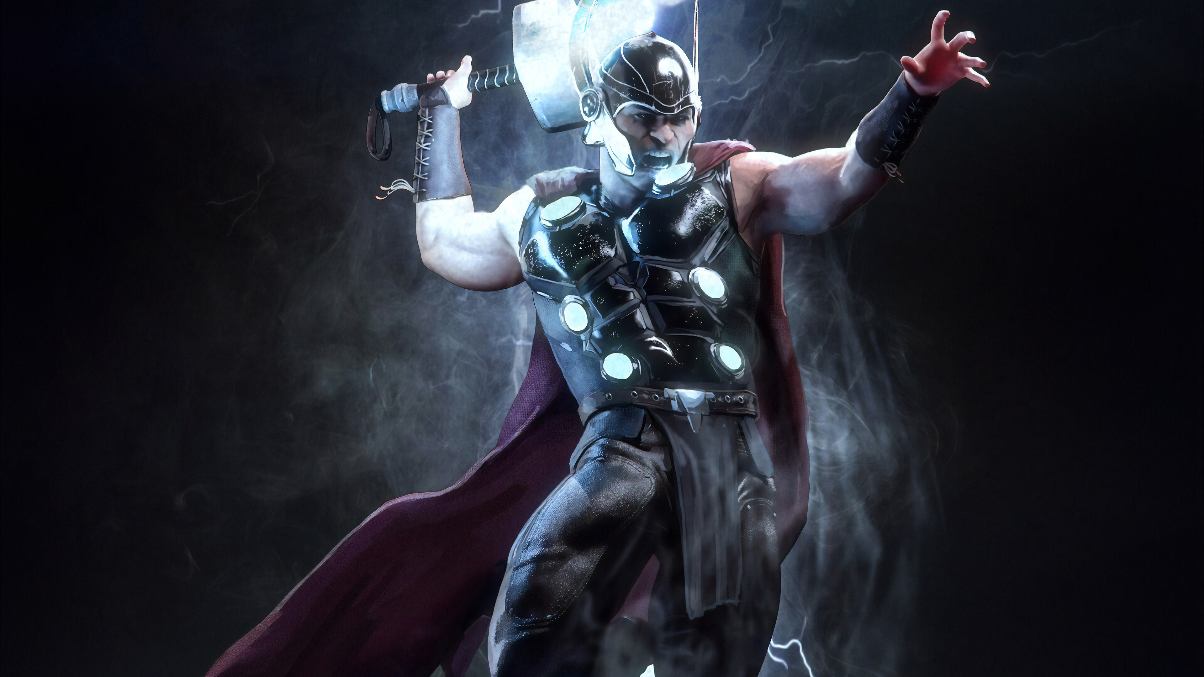 Wallpaper 4k Thor Marvel Superhero Wallpaper