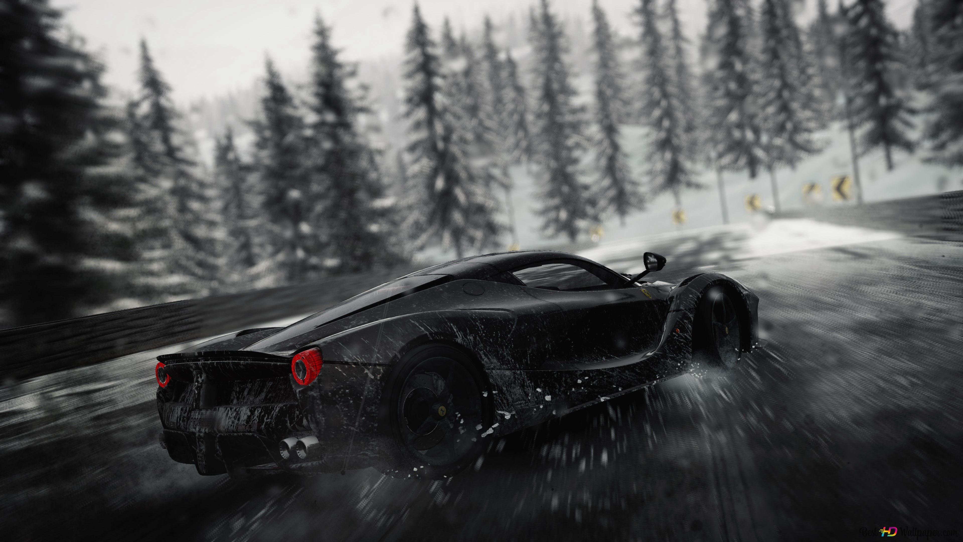 The Crew game black car racing 4K wallpaper download