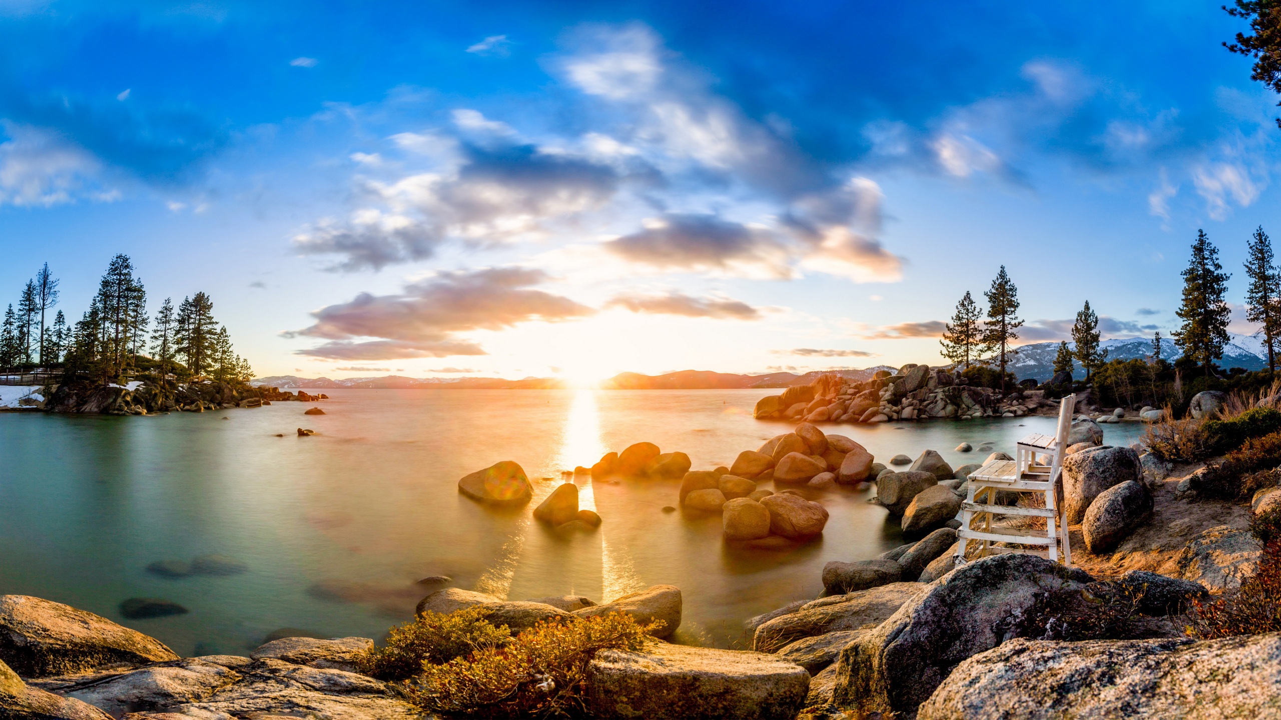 Wallpaper 4k Lake Tahoe In United States Wallpaper