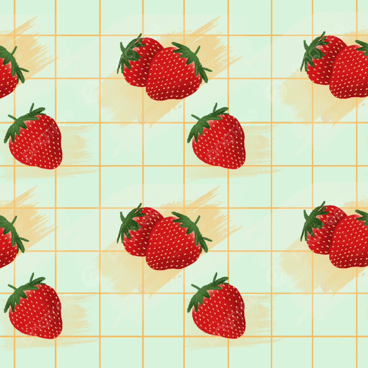 Strawberry Summer Fruit Pattern Background, Summer, Strawberry, Fruit Background Image And Wallpaper for Free Download