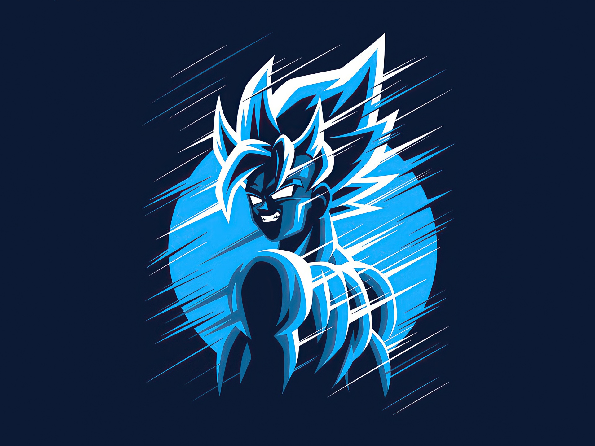 Wallpaper 4k Dragon Ball Z Goku Blue Moon Wallpaper