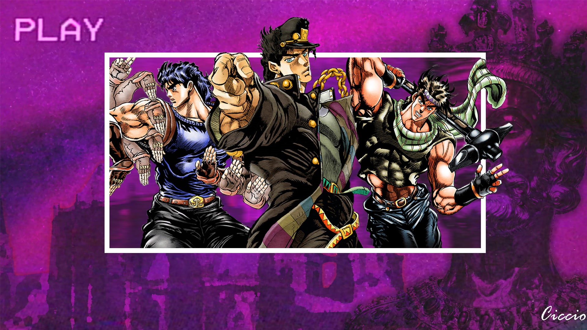 Wallpaper / Jonathan Joestar, DIO, Anime, 1080P, Jotaro Kujo, Joseph Joestar, Picture In Picture Free Download