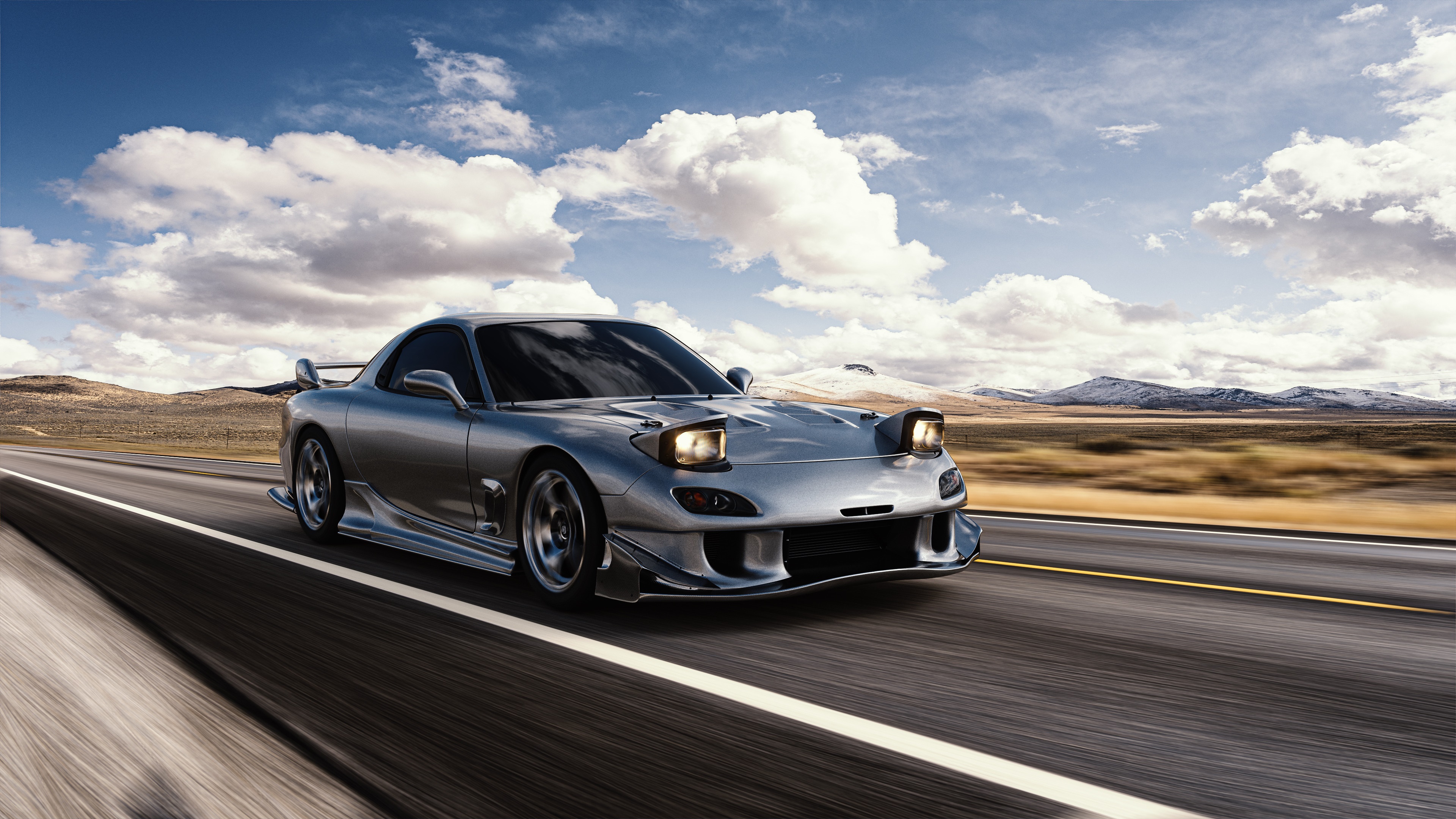 mazda rx7, mazda, cars, hd, 4k, artstation Gallery HD Wallpaper