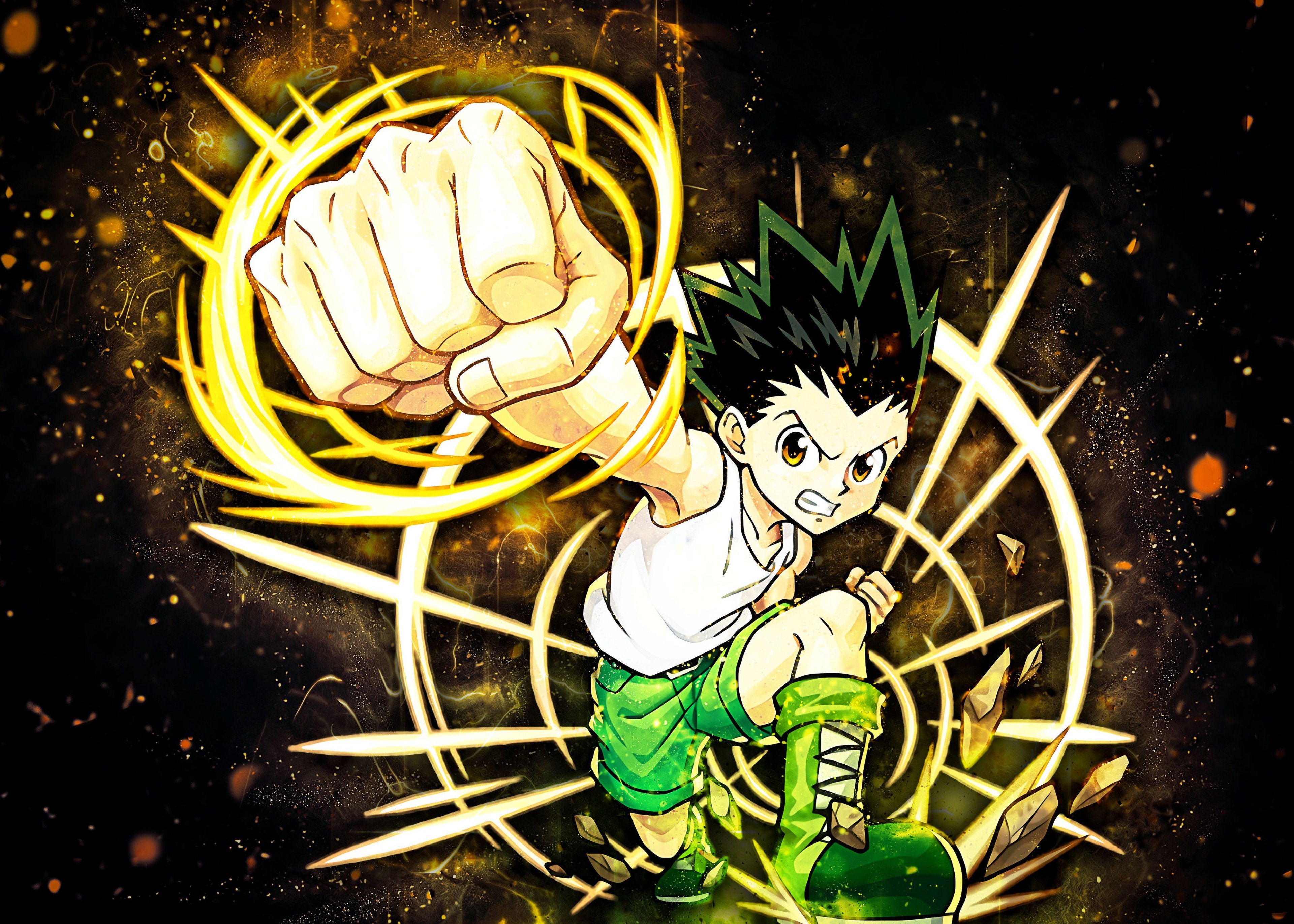 Gon Freecss Wallpaper 4K, Hunter x Hunter, Manga series