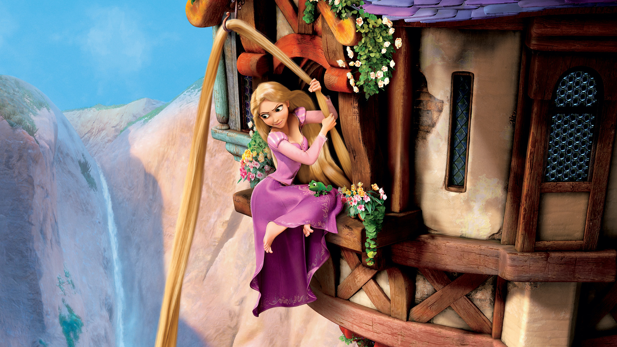 Tangled HD Wallpaper: Rapunzel's Tower Adventure