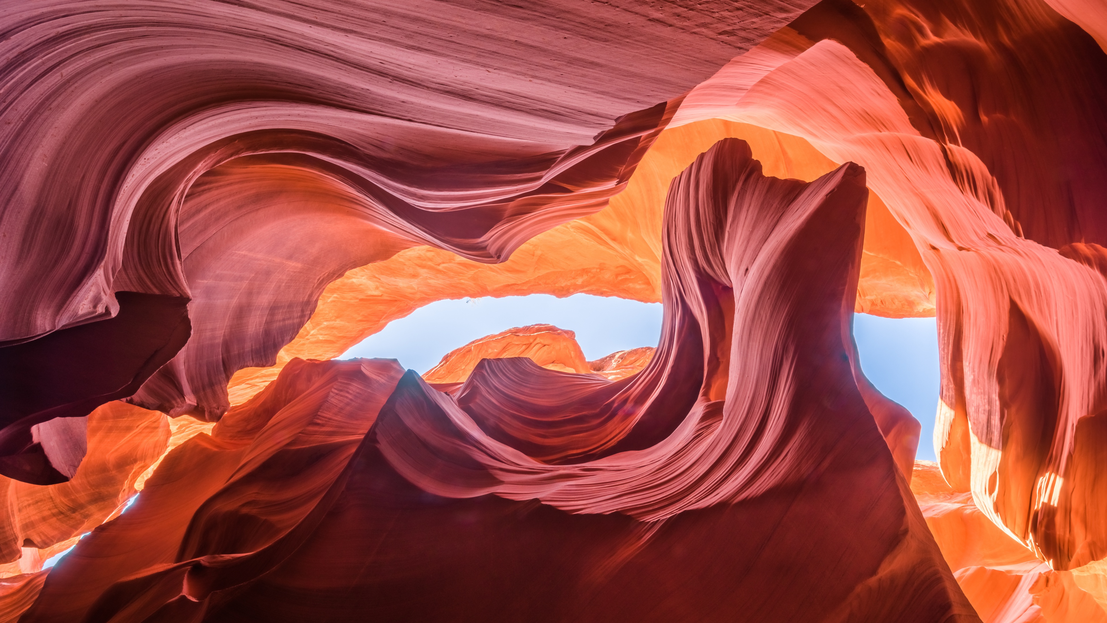 Lower Antelope Canyon Wallpaper 4K, 8K, Rock formations