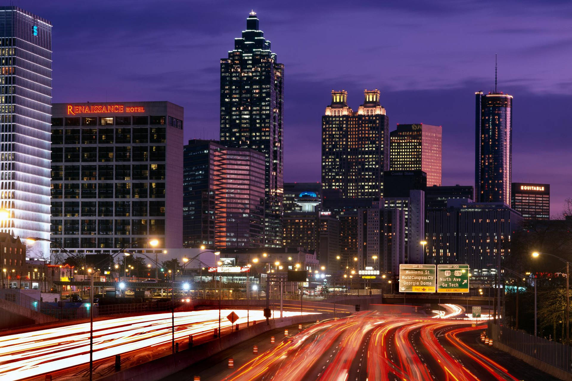 Download Aesthetic Image Of Atlanta City Wallpaper