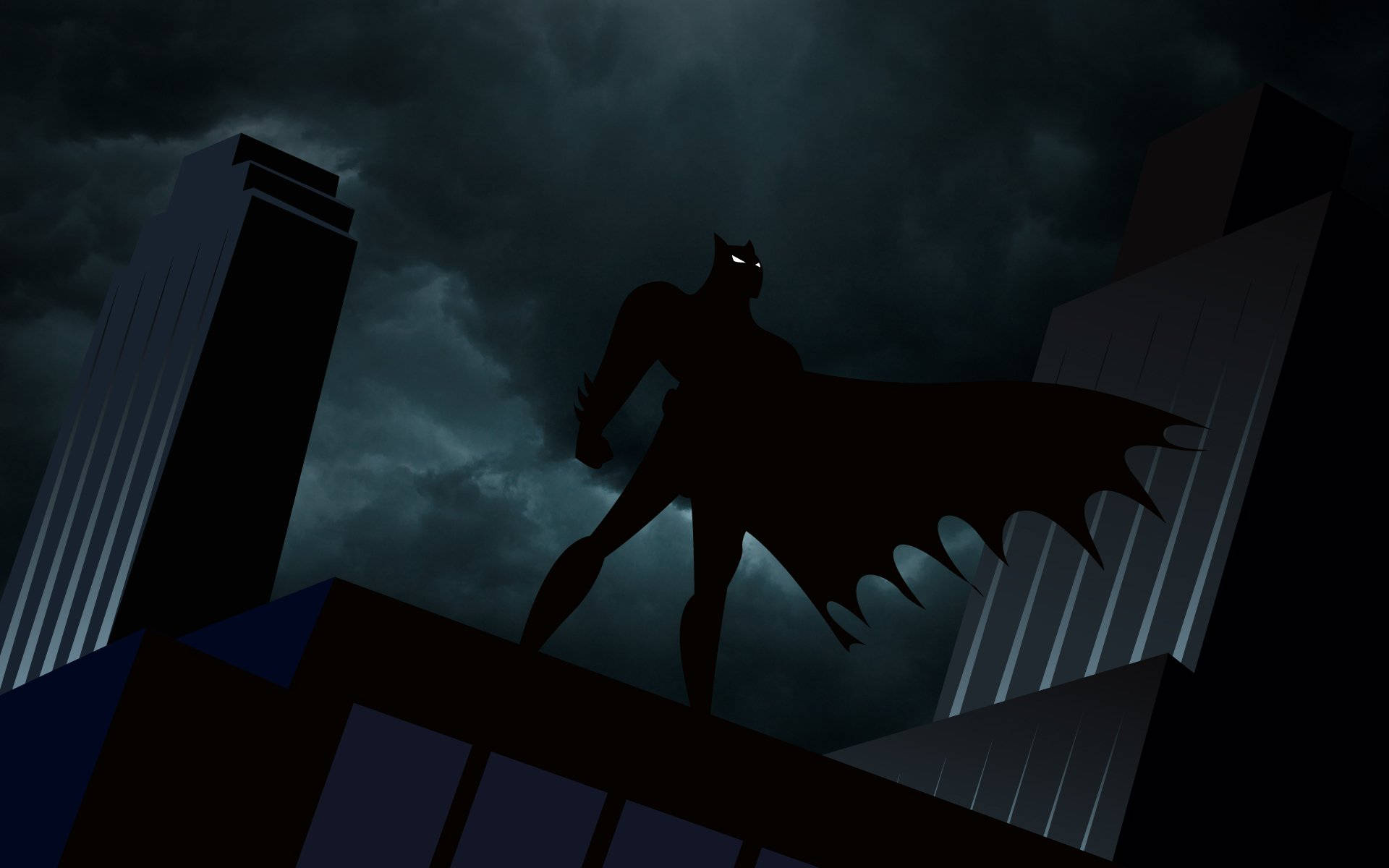 Download Dark Sky Batman Shadow Animated Desktop Wallpaper