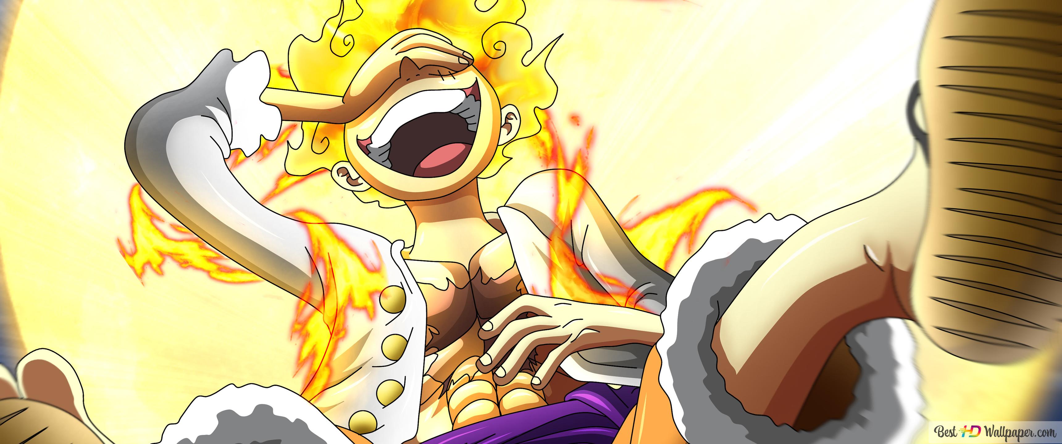 Monkey D Luffy Gear 5 Sun God Nika Piece 4K wallpaper download