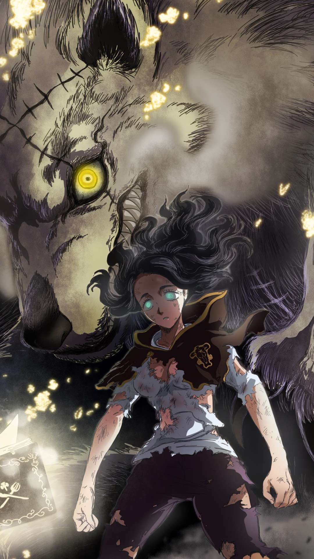Black Clover Anime wallpaper for iPhone and Android phone