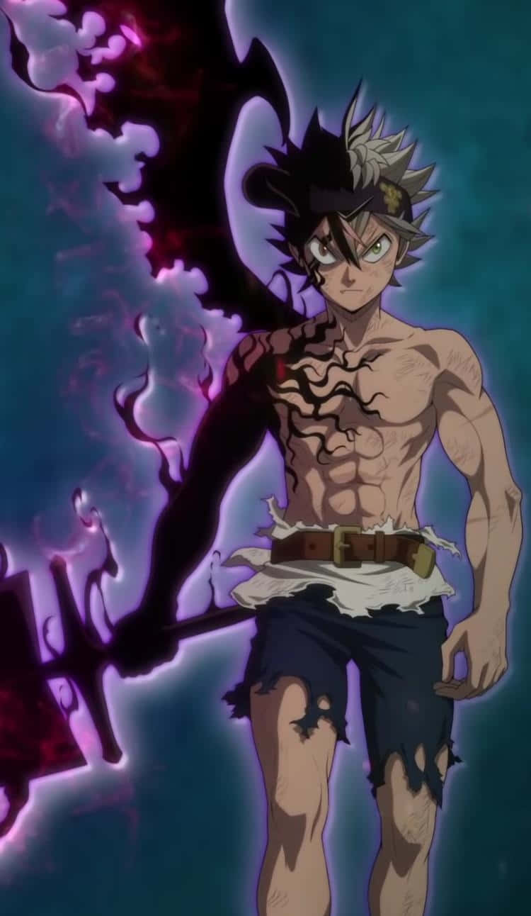 Download Black Clover Asta Shirtless iPhone Wallpaper