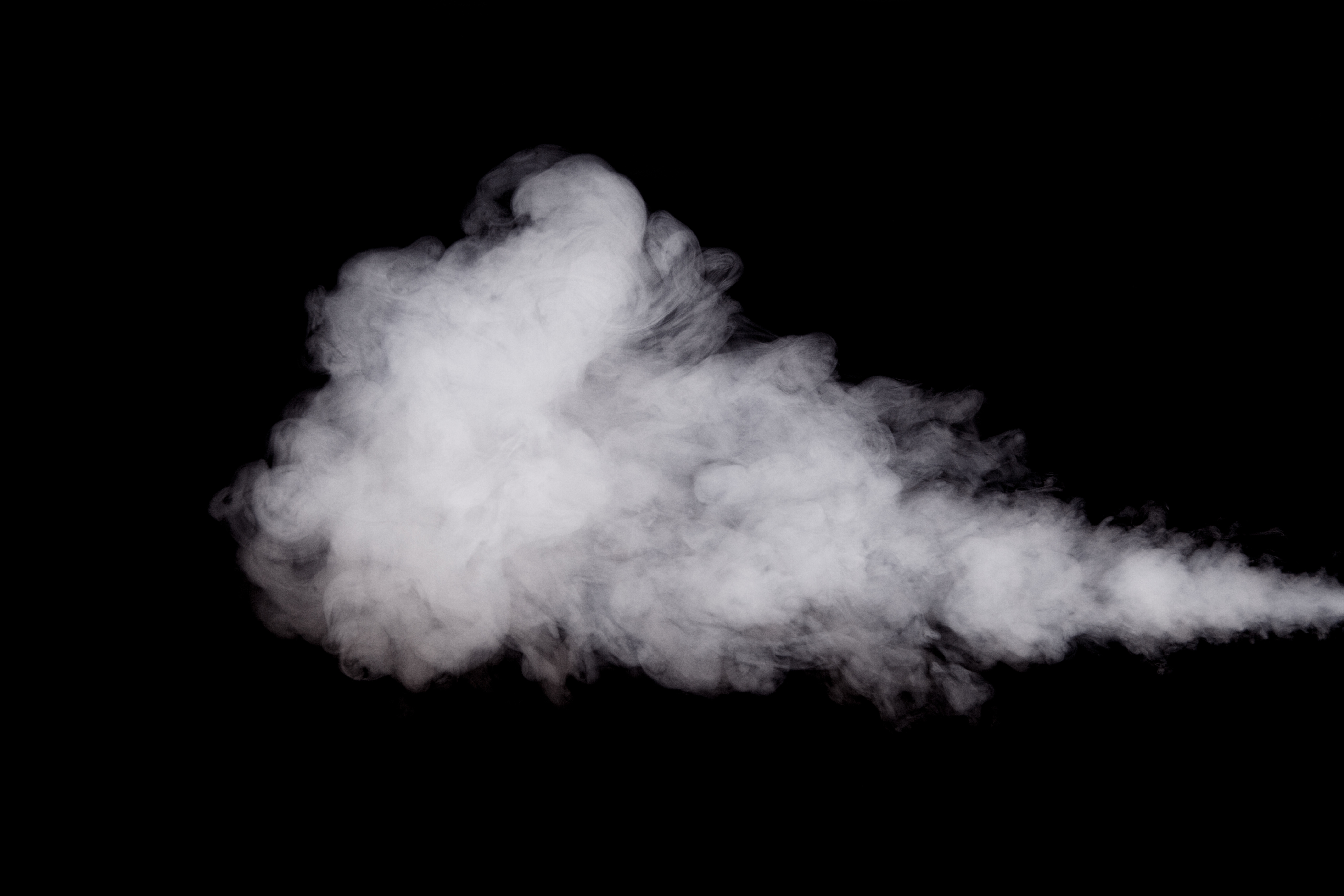 Wallpaper White Smoke on Black Background, Background Free Image