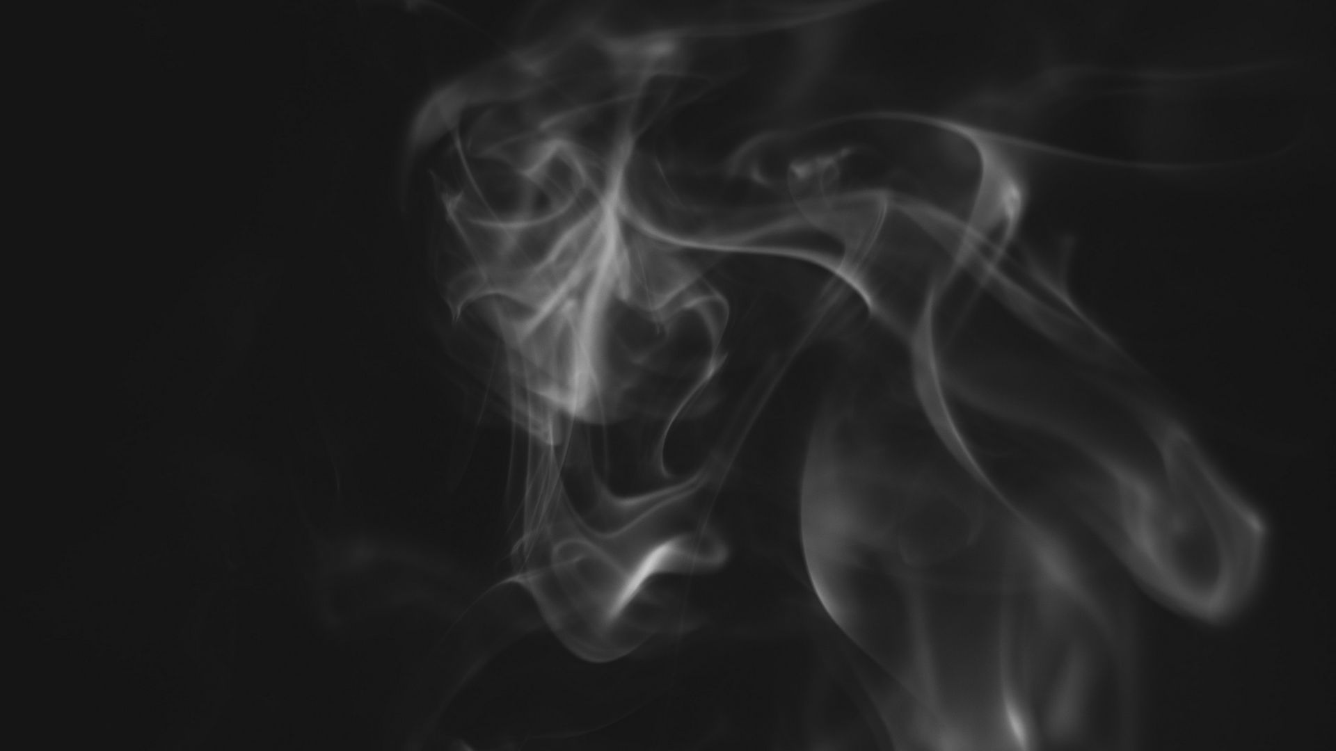 Download wallpaper 1920x1080 smoke, cloud, bw full hd, hdtv, fhd, 1080p HD background
