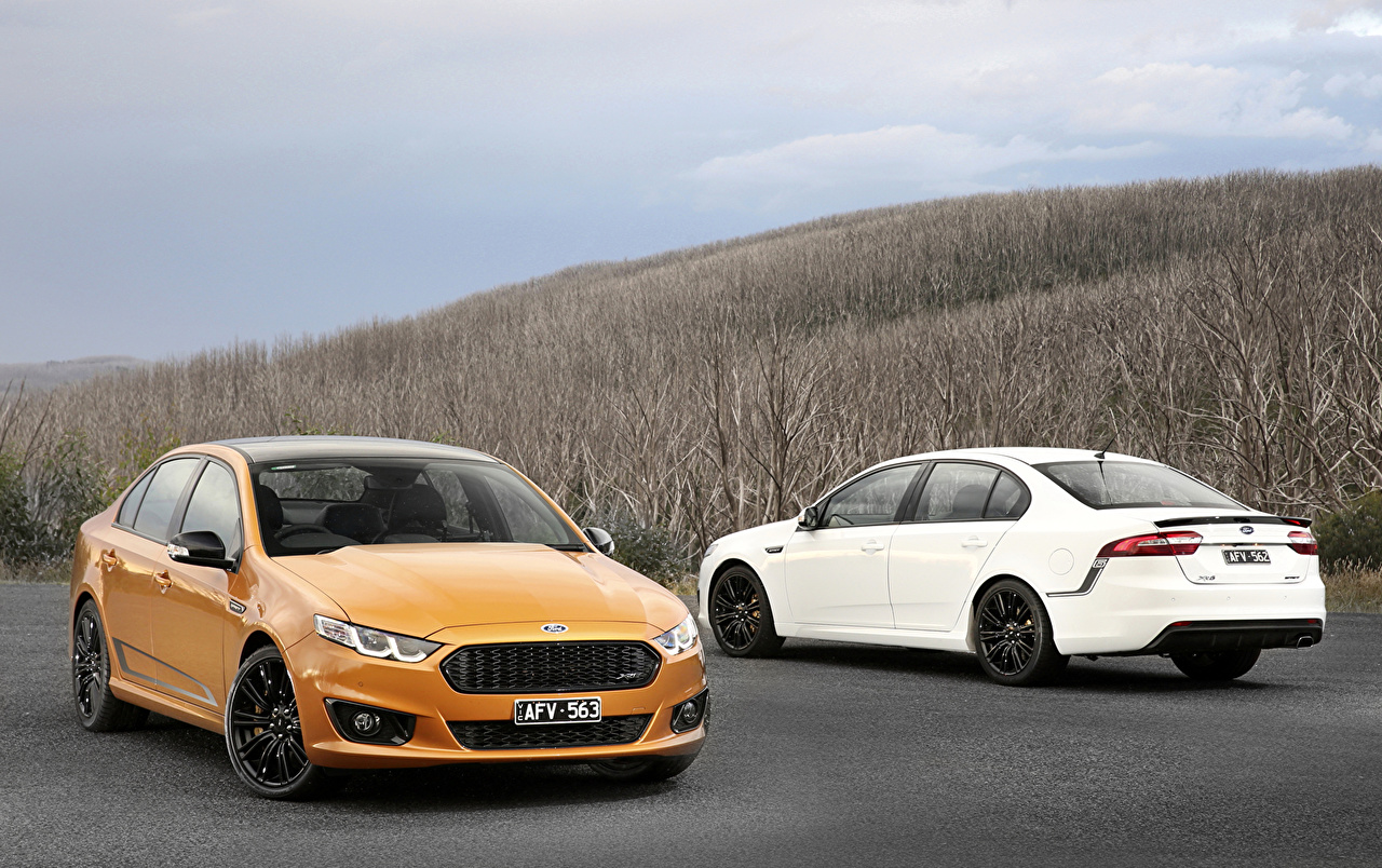 Image Ford 2014 Falcon AU Spec (FG) Two White Orange Auto