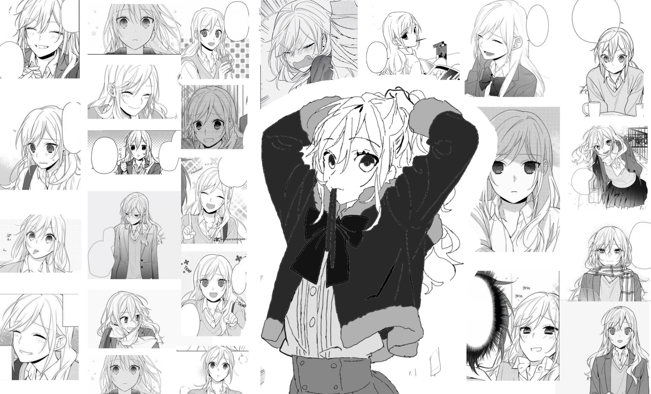 hori kyouko manga wallpaper style [Artist:me]