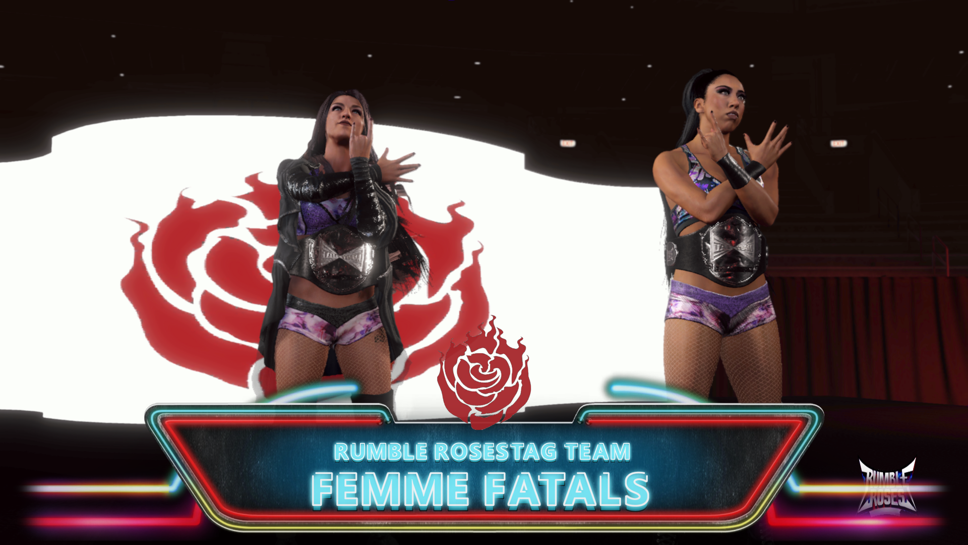 And making their debut as newly crowned Rumble Roses Tag Team Champions