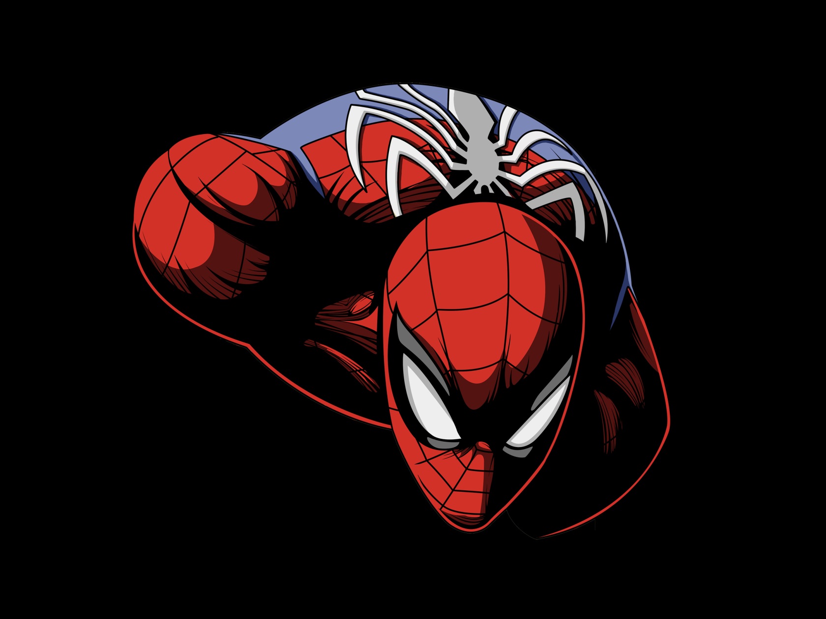 Wallpaper 4k Spiderman Dark Oled 5k Wallpaper