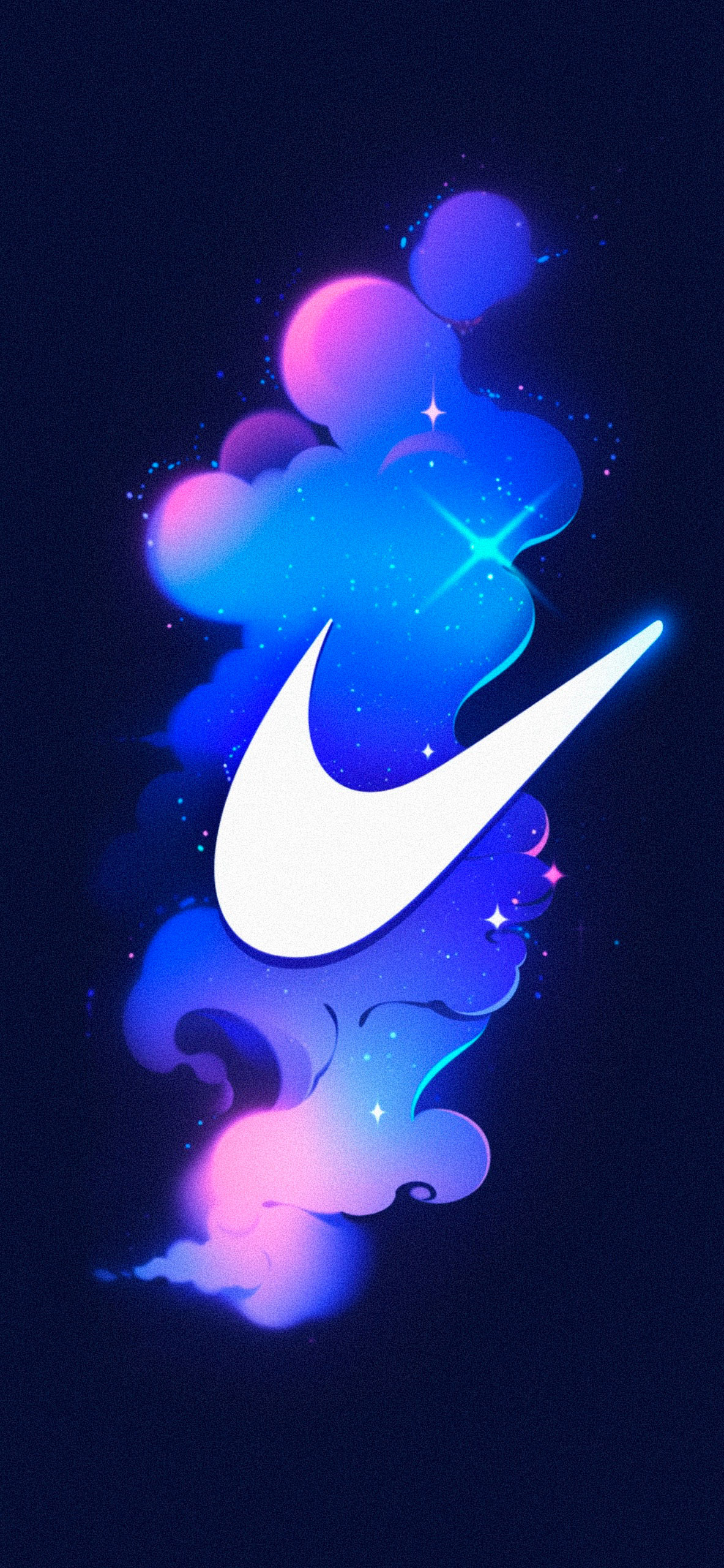 Nike Logo Dark Blue Wallpaper