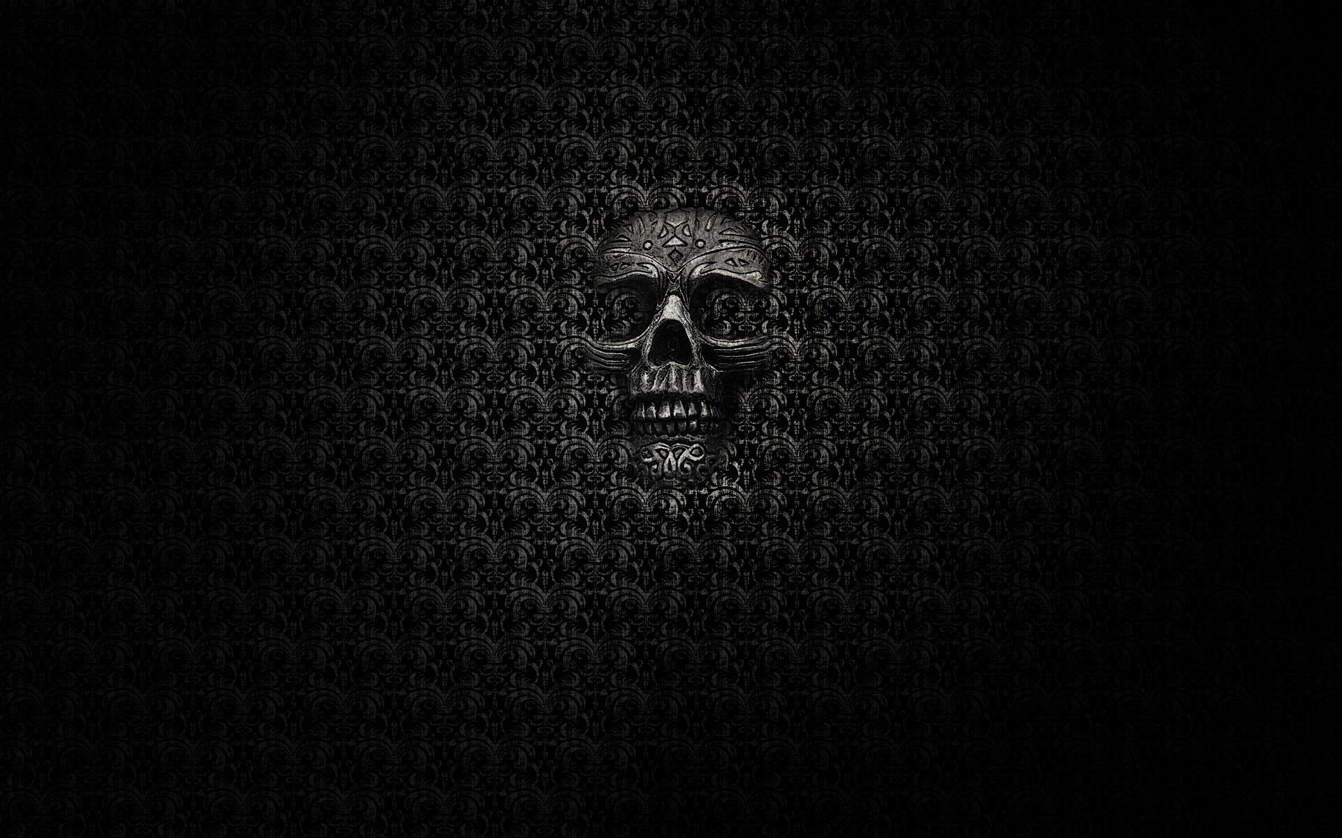 Dark Skull Wallpaper. Skull wallpaper, Black skulls wallpaper, Skull picture