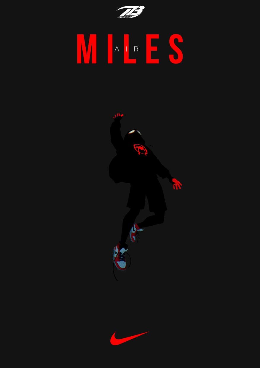 Miles #spiderman #nike #jordan. Spiderman, Spiderman artwork, Miles morales spiderman
