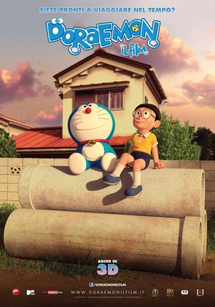 Download Cute Nobita And Doraemon Movie Poster Wallpaper