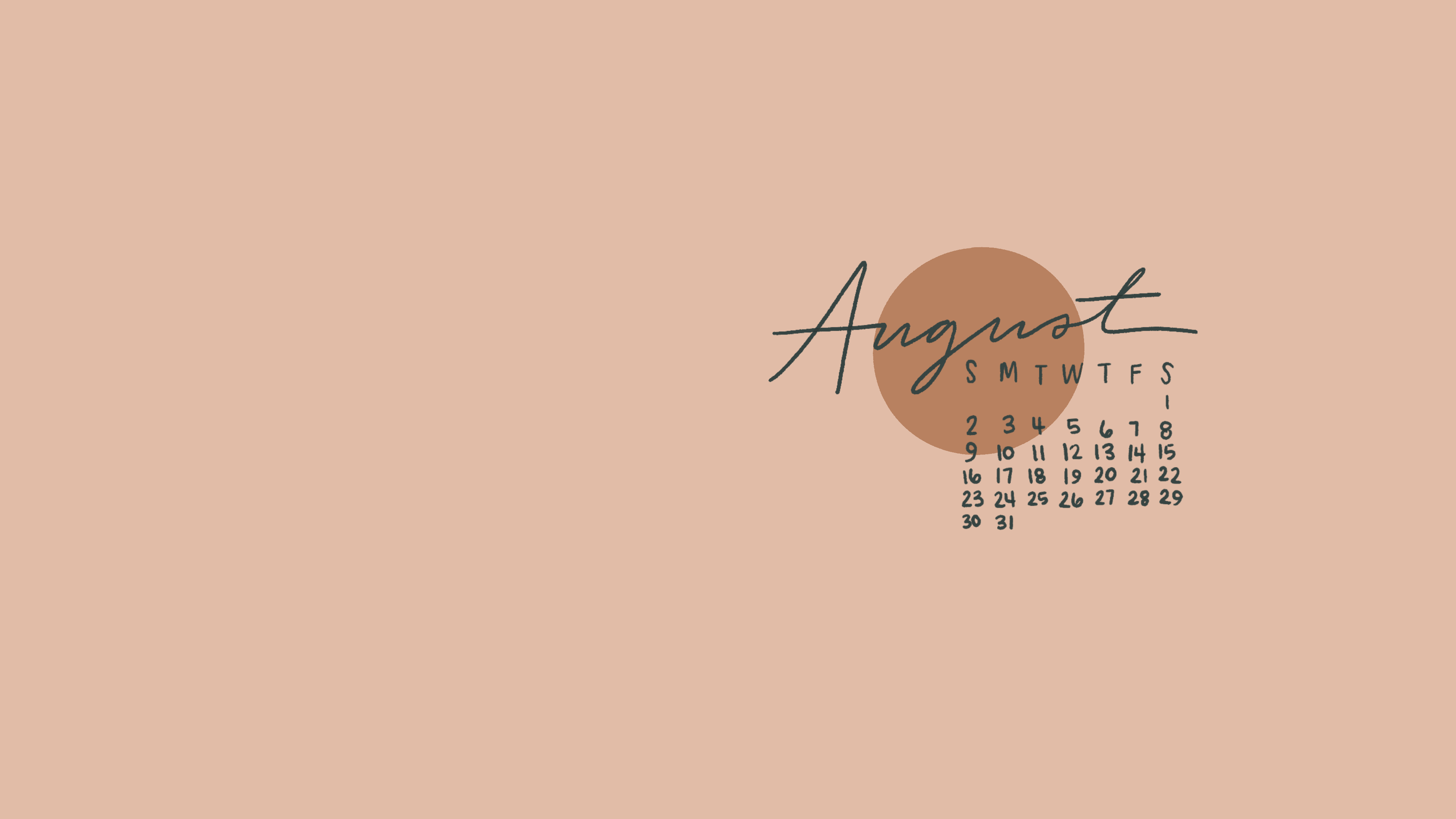 August 2020 Wallpaper and Folder Icon Bright Things