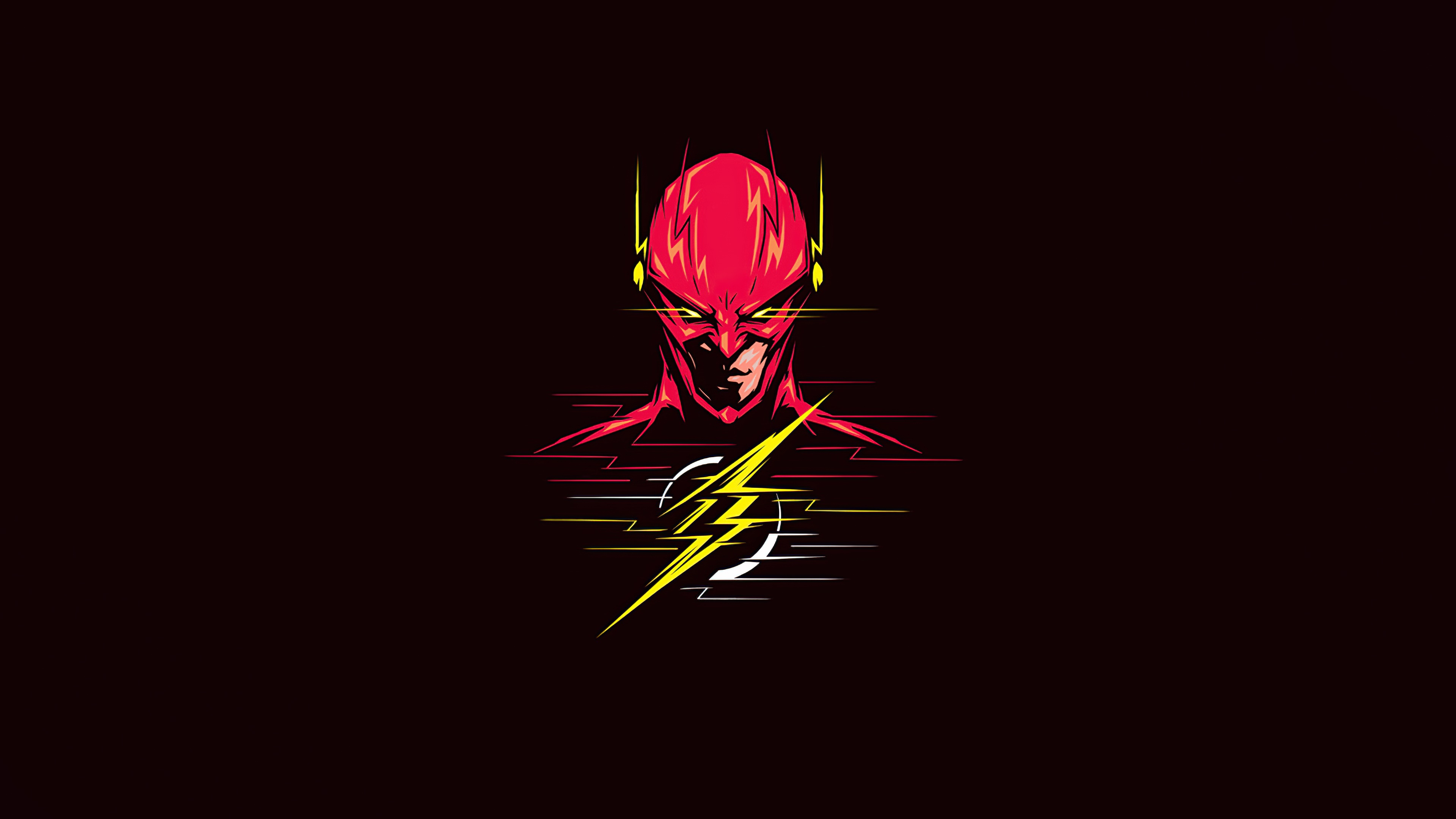 flash, superheroes, dark, black, oled, artist, artwork, digital art, hd, 4k, behance Gallery HD Wallpaper