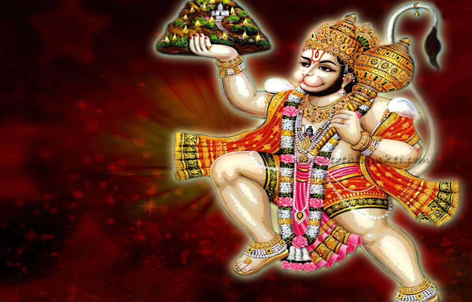 Download Glowing Hanuman Picture