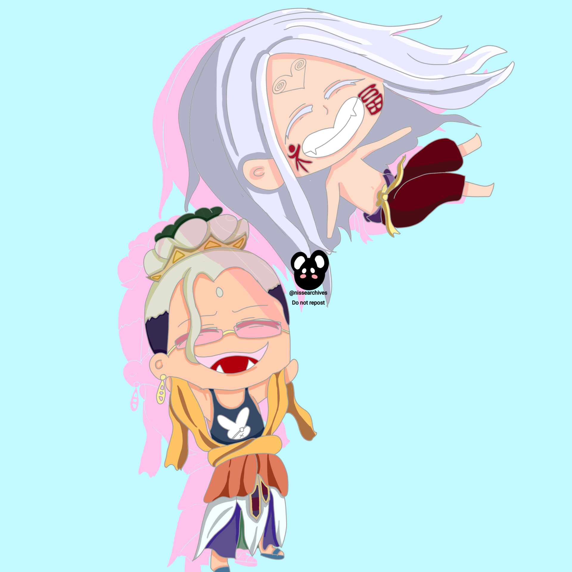 Zerofuku and Buddha from Record Of Ragnarok