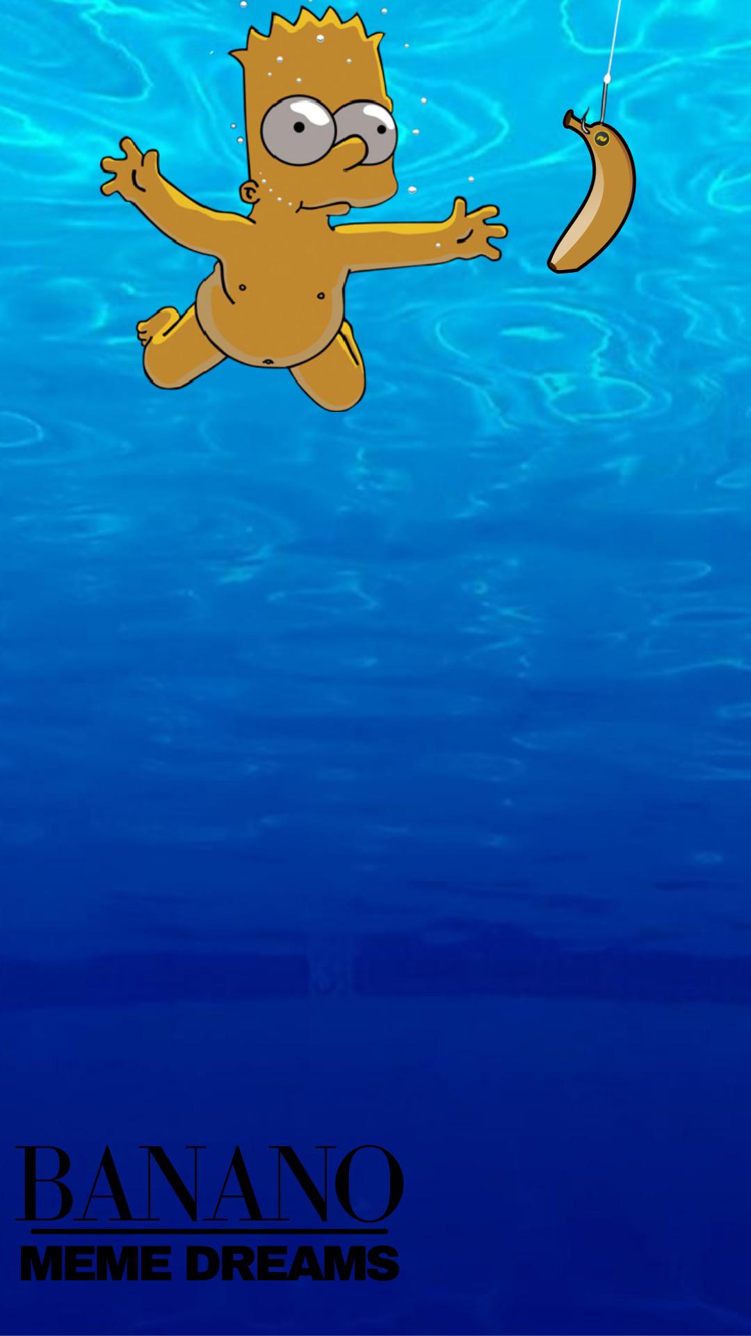 Enough Posters. Here's a Nirvana x Banano Phone Wallpaper. Enjoy