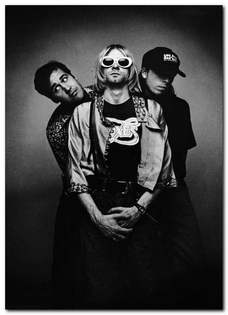 Wall decor Nirvana Poster (13 x 19 Inches). Ready to Frame for Office, Living Room, Dorm, Kids Room, Bedroom, Studio: Posters & Prints