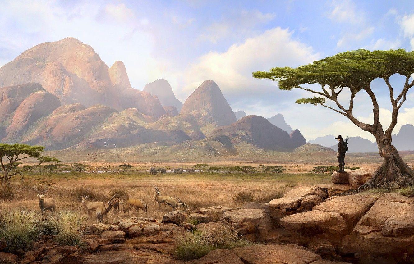 African Landscape Wallpaper