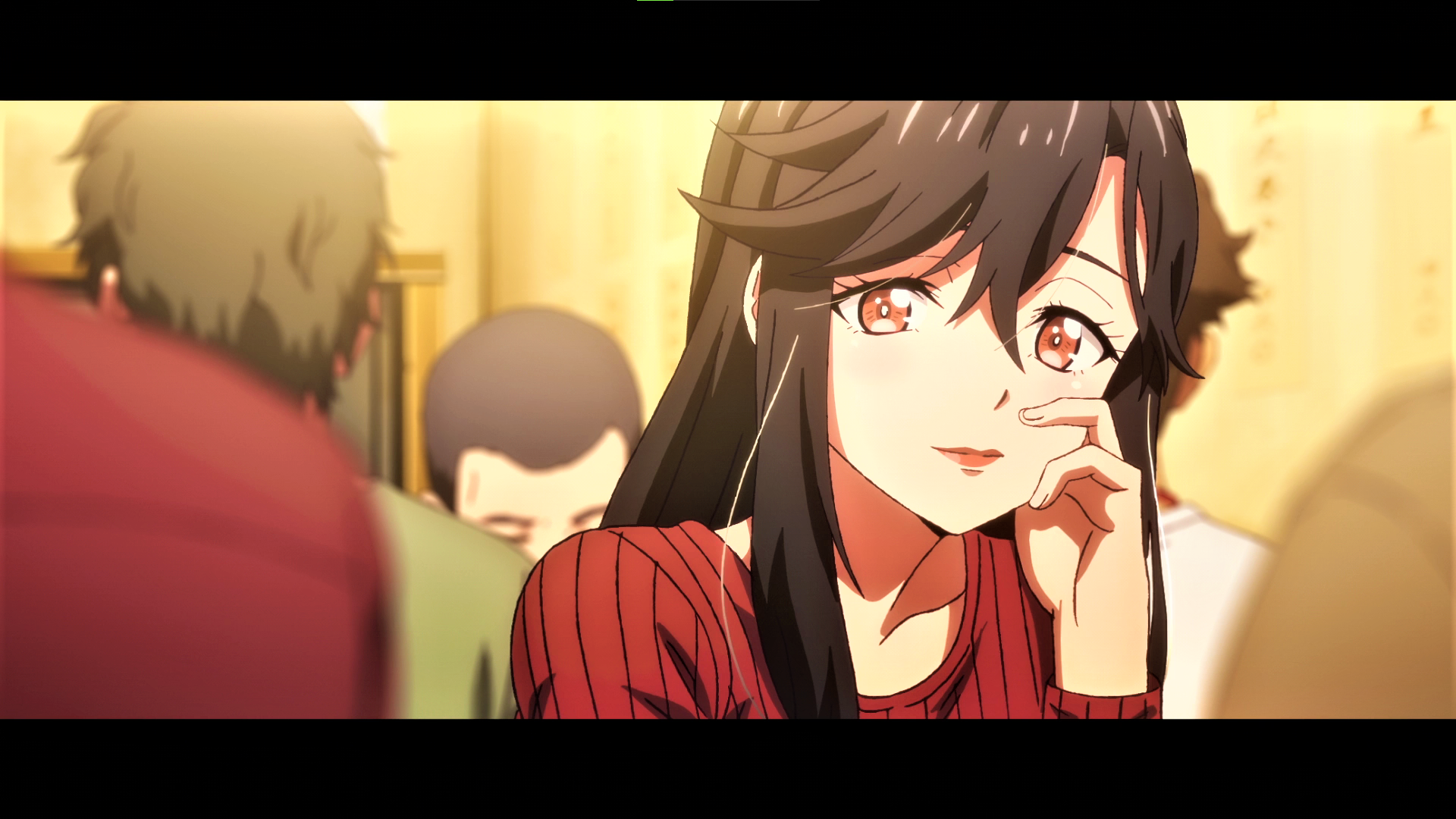 Wallpaper, Zom 100 Bucket List of the Dead, orange eyes, looking at viewer, Anime screenshot, anime girls, long hair 1920x1080