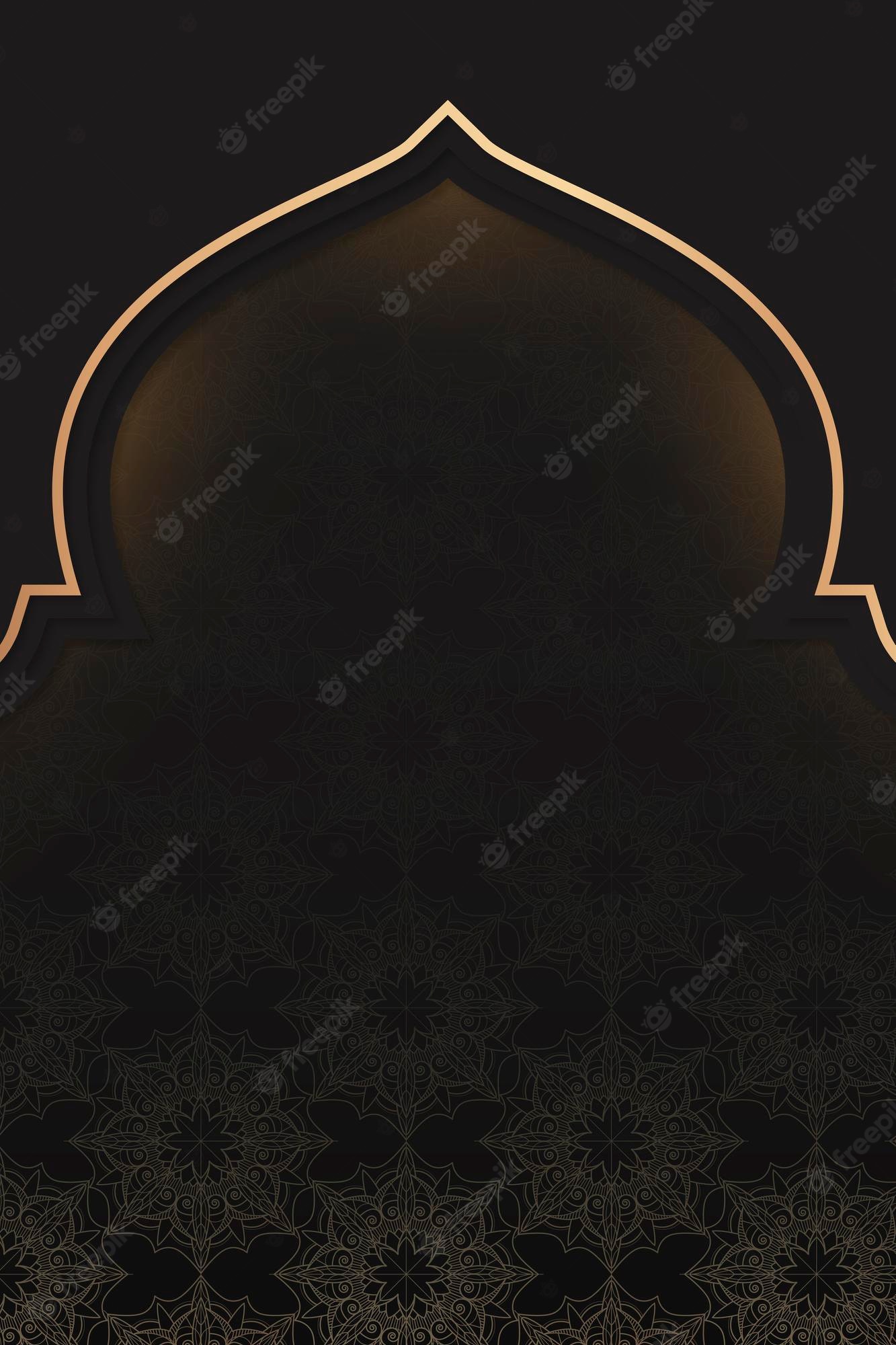 Islamic Black Background Image